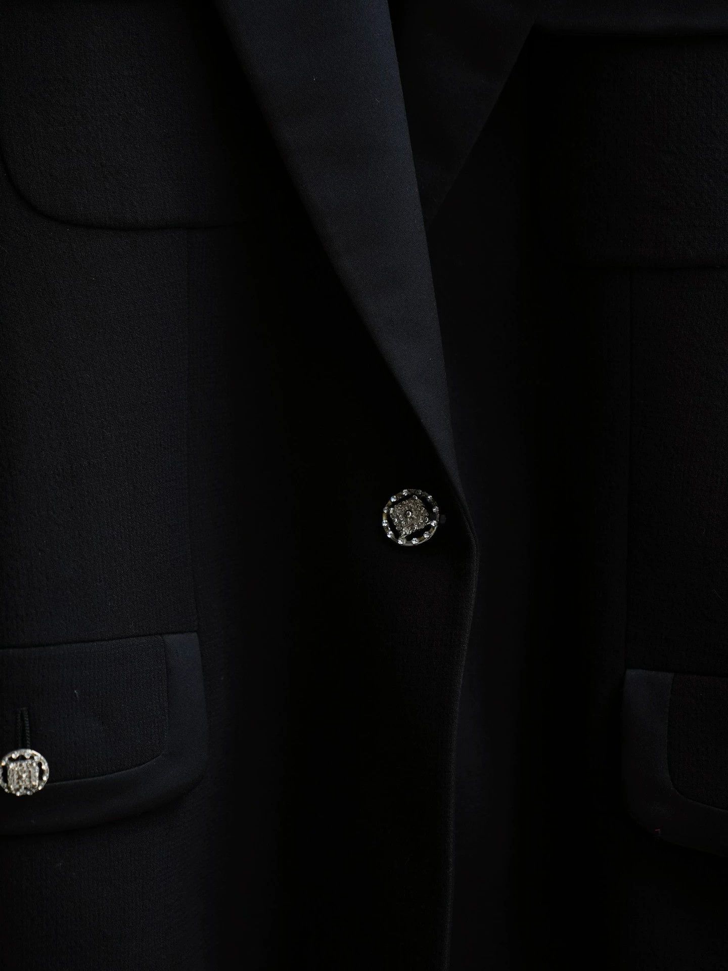 Versace Versace Istante Wool Blend Satin Wide Lapel Suit Size L / US 10 / IT 46 - 2 Thumbnail
