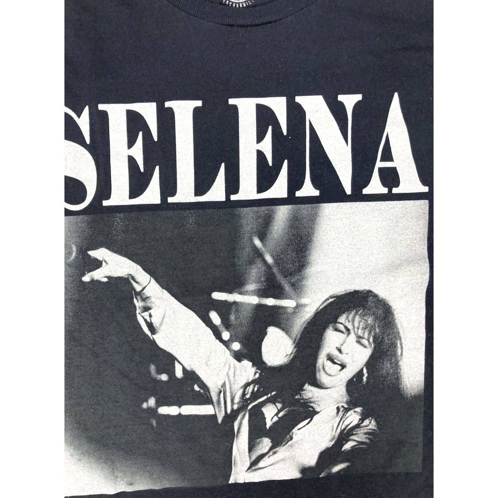 Etro Selena Graphic T-shirt Men Medium Black Short Sleeve Music Retro Crew Neck Logo Size US M / EU 48-50 / 2 - 2 Thumbnail