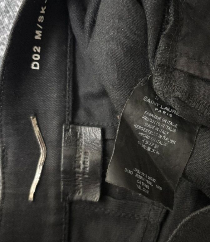 Saint Laurent Paris Saint Laurent Paris Black basic five-zip denim jeans Size US 28 / EU 44 - 8 Thumbnail