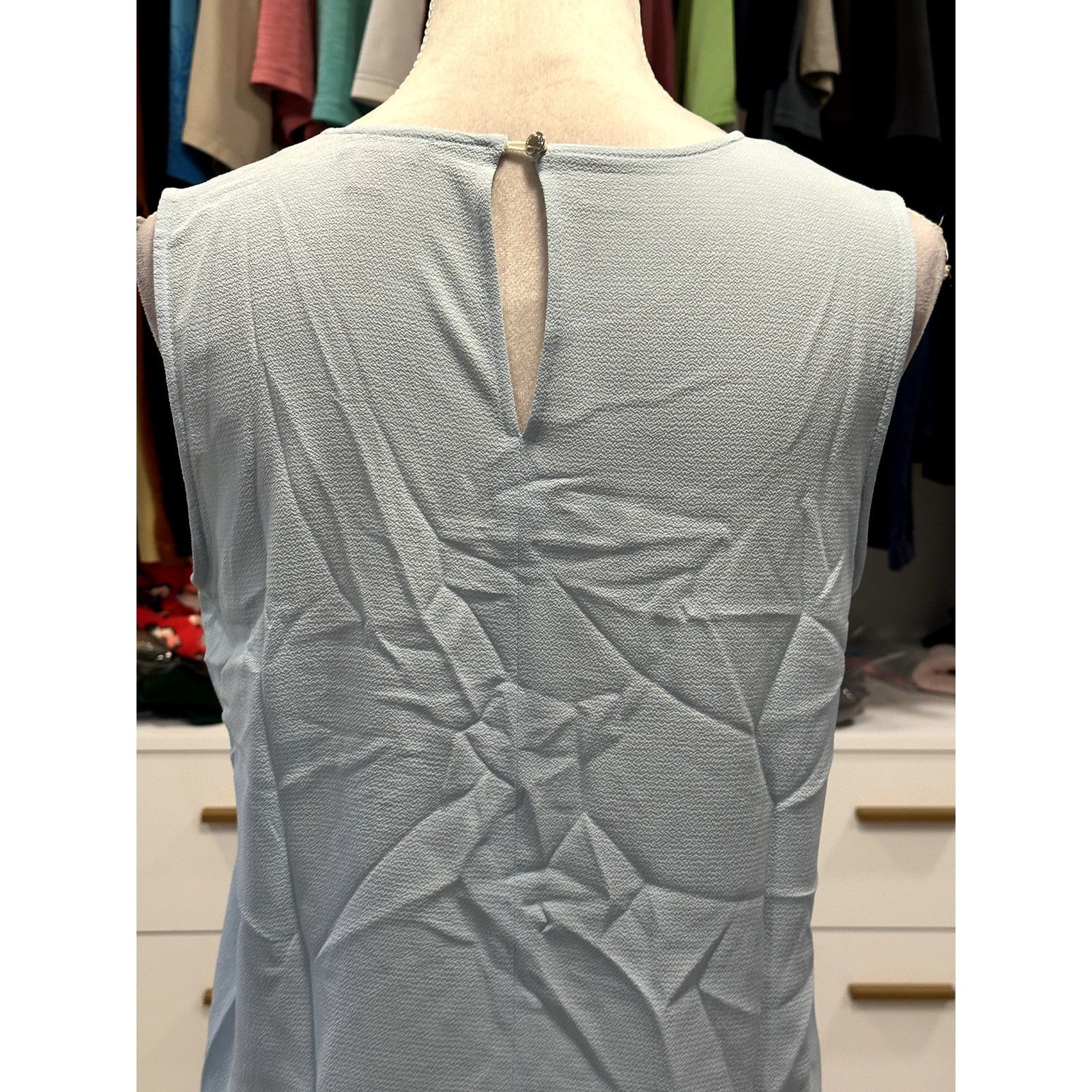 Vince Camuto Vince Camuto Light Blue Tie Front Tank Top Boho Chic S NWOT Size S / US 4 / IT 40 - 5 Thumbnail