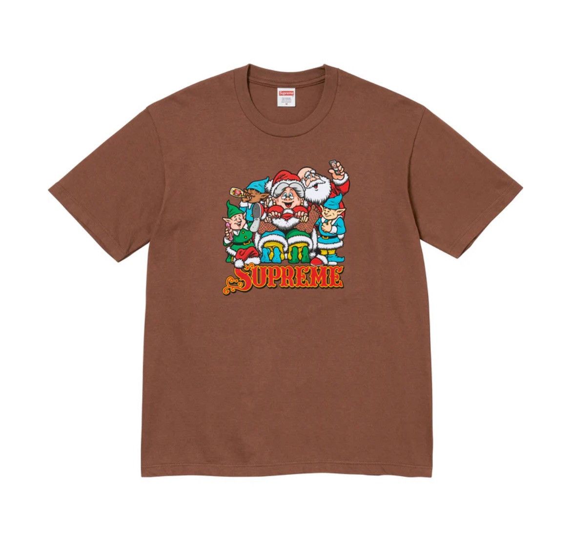 Supreme Supreme Naughty Tee Brown FW25 Size US M / EU 48-50 / 2 - 1 Preview