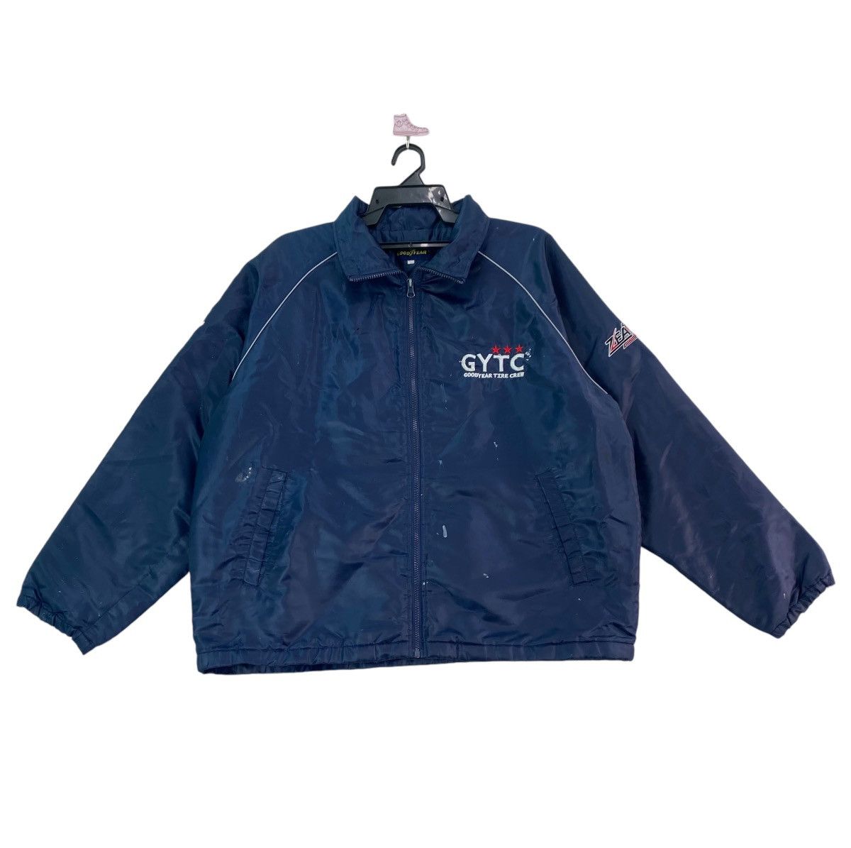 Vintage Vtg 90s Good Year Tyre Crew racing motorsport bomber jacket Size US L / EU 52-54 / 3 - 2 Thumbnail