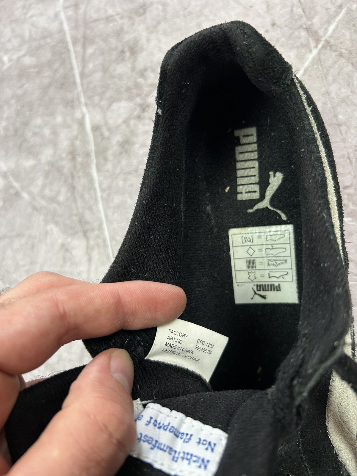 Puma × Vintage Vintage Puma Speed Cat Black Suede Sneakers Size US 5.5 / EU 38 - 13 Thumbnail