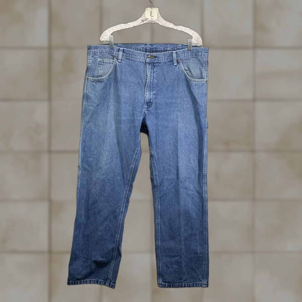 Vintage VINTAGE Key Men's Carpenter Jeans 40x30 Straight Fit Medium Wash Denim 90s USA Size US 40 / EU 56 - 1 Thumbnail