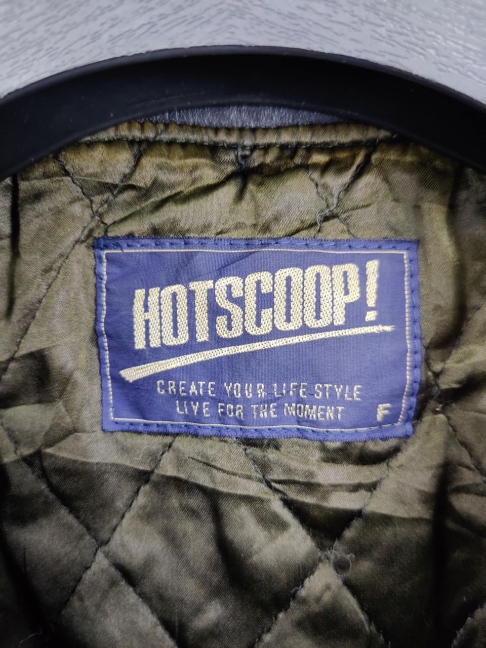Japanese Brand Vintage 90s Hotscoop Wool Varsity Leather Jacket Size US L / EU 52-54 / 3 - 7 Thumbnail