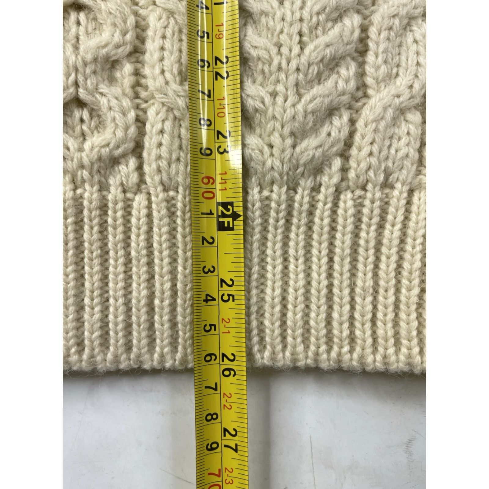 Vintage VINTAGE L.L. Bean Wool Irish Fishermans Cable-Knit Cardigan Sweater Mens Medium Size US M / EU 48-50 / 2 - 6 Thumbnail