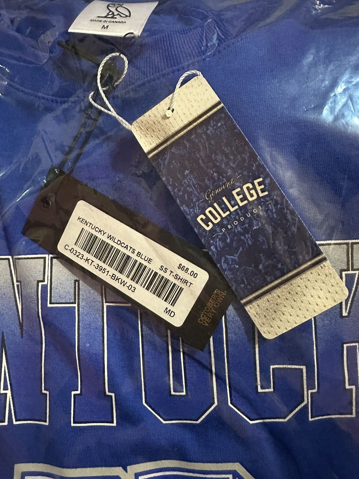 NCAA × October's Very Own OVO x NCAA KENTUCKY WILDCATS T-SHIRT TEE brand new with tags Size US M / EU 48-50 / 2 - 6 Thumbnail