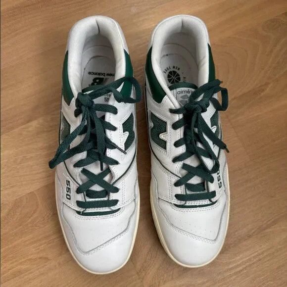 Aime Leon Dore × New Balance Aime Leon Dore New Balance 550s in white/green Size US 9.5 / EU 42-43 - 9 Thumbnail
