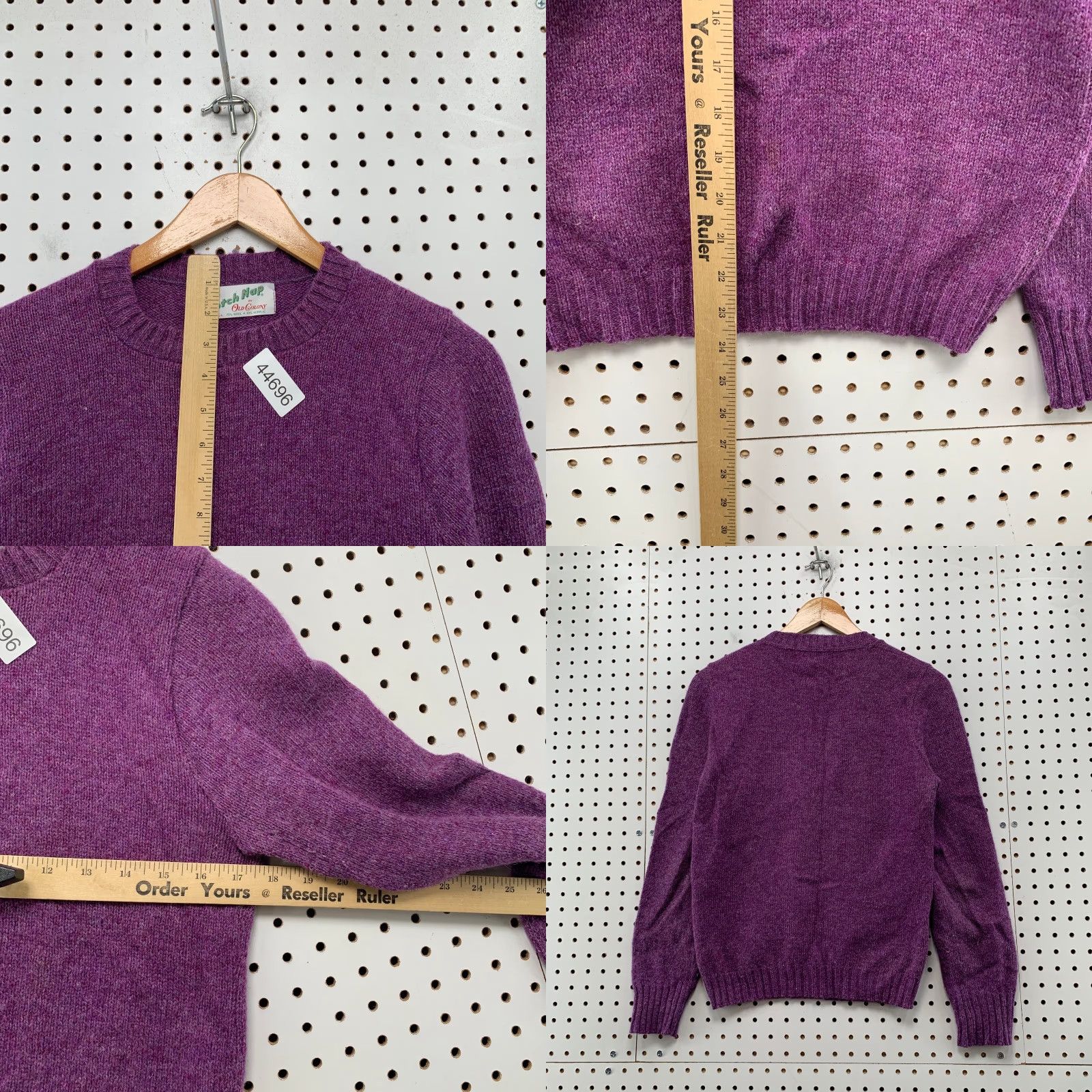 Vintage Vintage Scotch Nap Wool Pullover Sweater Womens Medium Purple Old Colony USA 60s Size M / US 6-8 / IT 42-44 - 8 Thumbnail