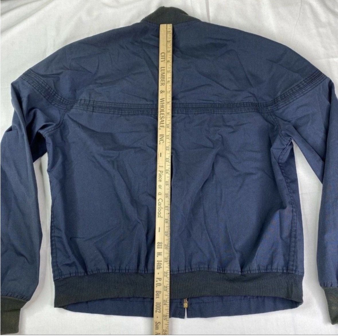 JCPenney × Vintage Vintage Distressed Bomber Jacket Patches J.C. Penney - Blue Size US M / EU 48-50 / 2 - 5 Thumbnail