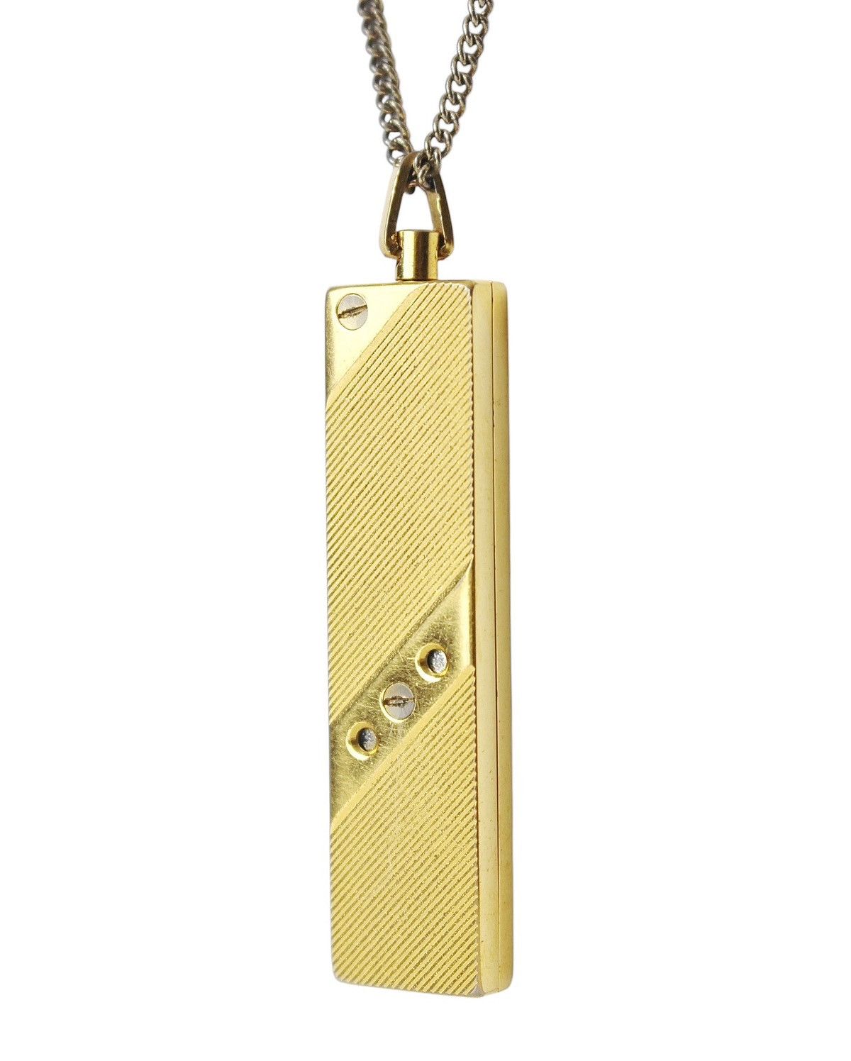 Archival Clothing x Vintage 1980S Sharp Ct-411 Digital Necklace Watch in Gold, Men's