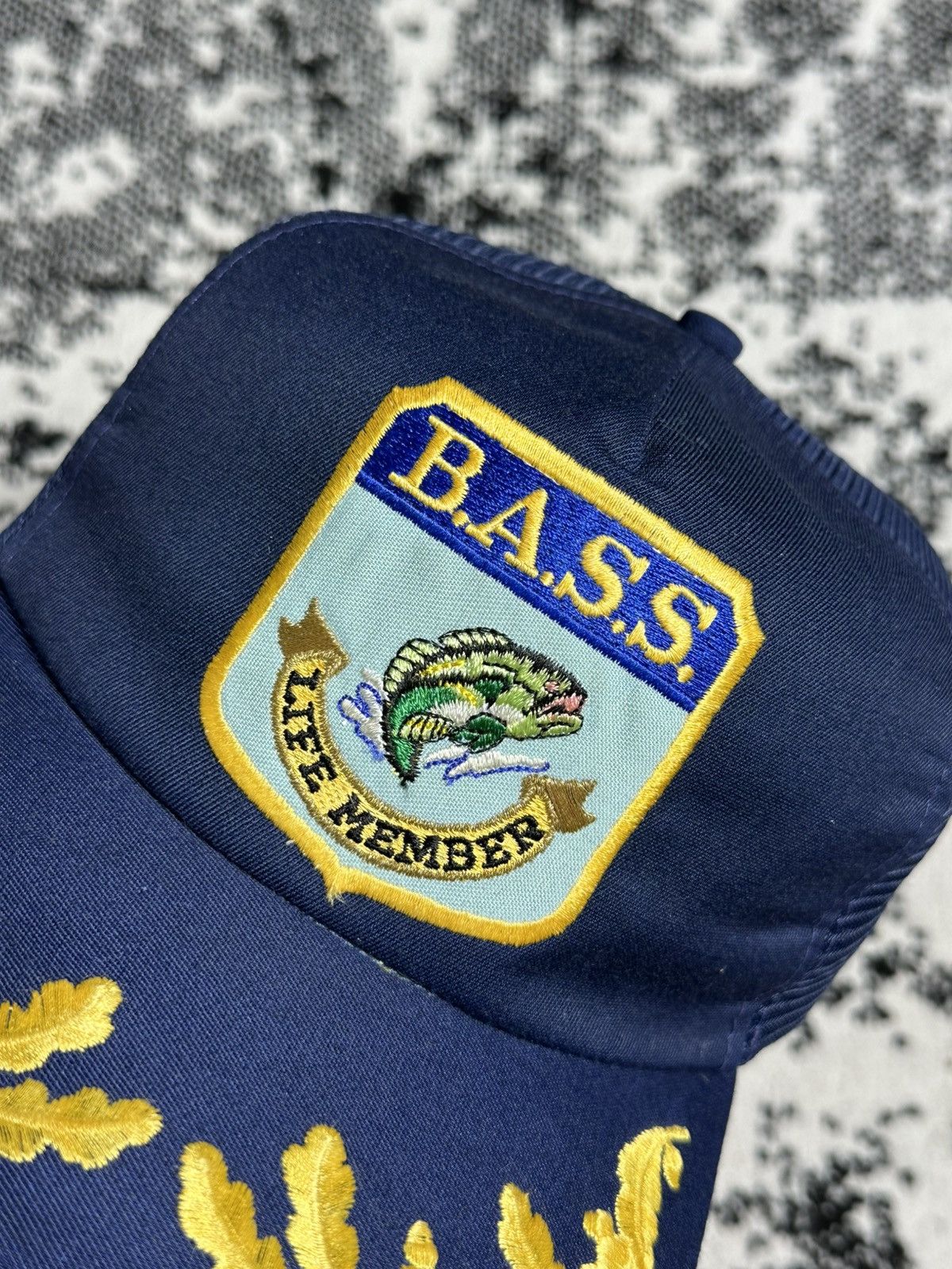 Vintage Vintage BASS Fish Trucker Hat Size ONE SIZE - 2 Thumbnail