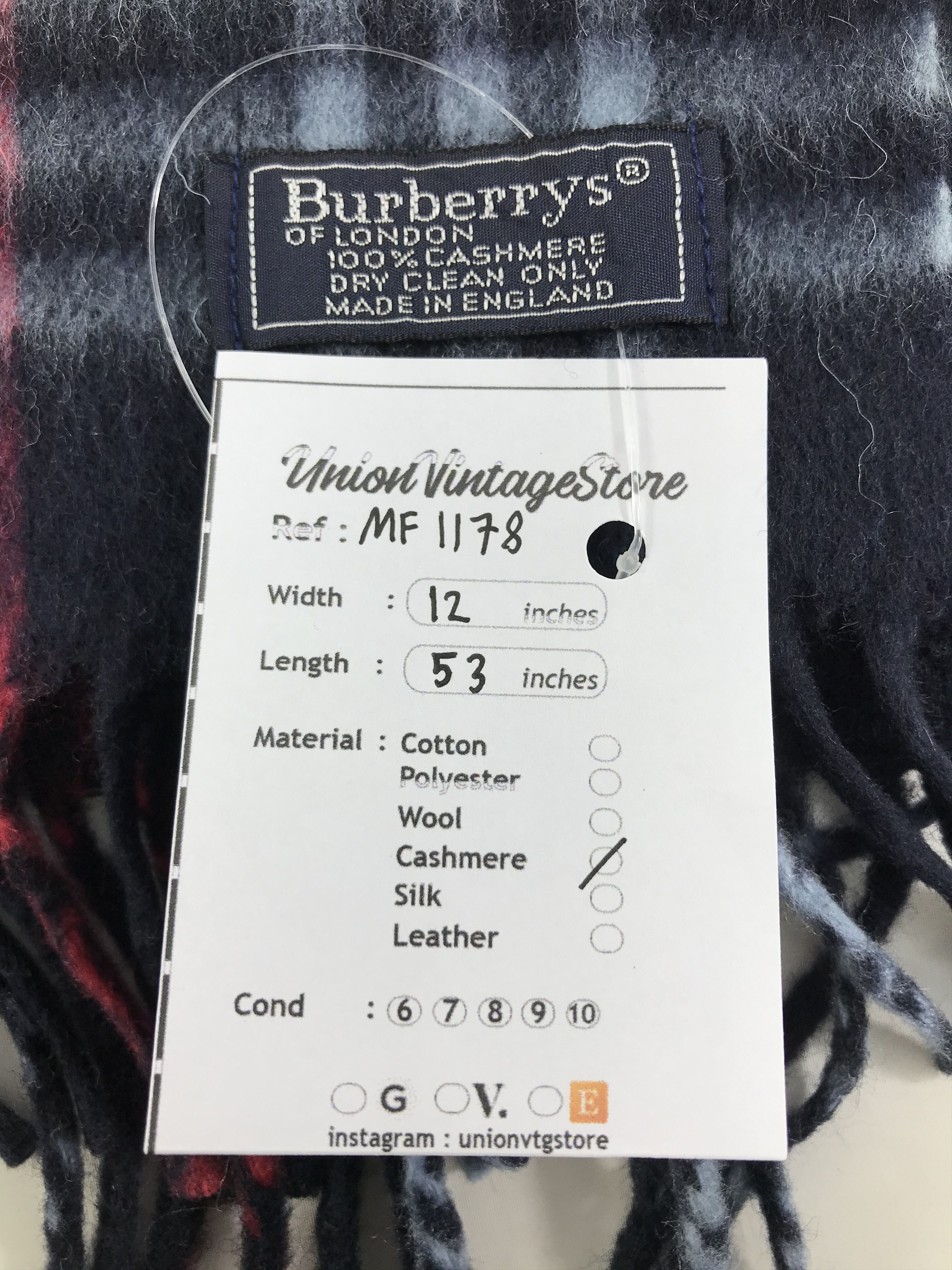 Burberry Vintage Burberry Scarf/Muffler/Neckwear MF1178 Size ONE SIZE - 4 Thumbnail
