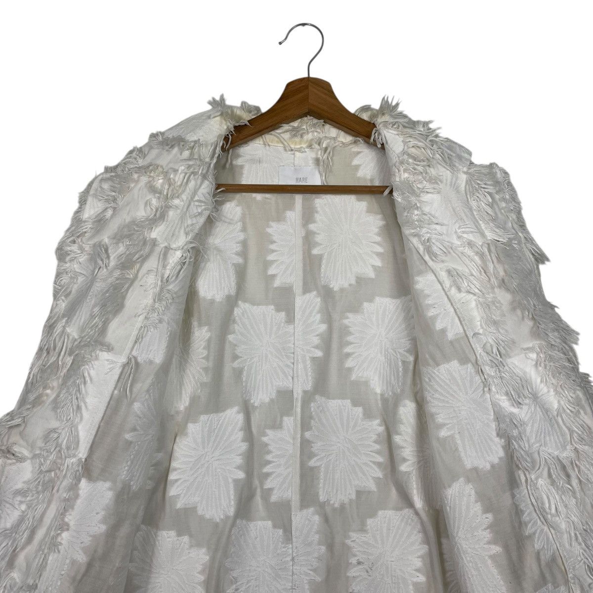 HARE Hare Faux Feathers Trim Jacket Size L / US 10 / IT 46 - 12 Thumbnail