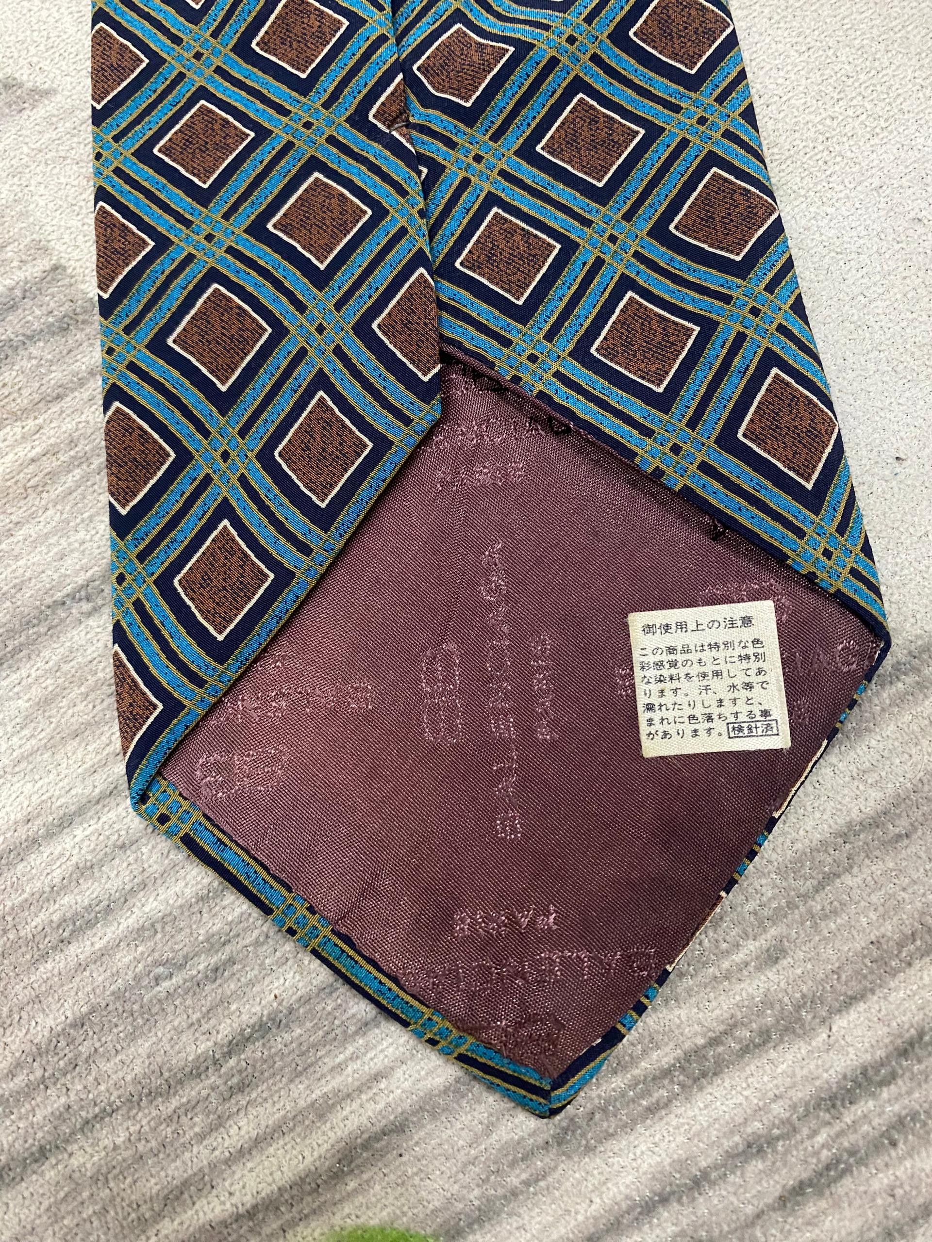 Balenciaga Balenciaga pure Silk Neck tie monogram design casual Size ONE SIZE - 3 Thumbnail