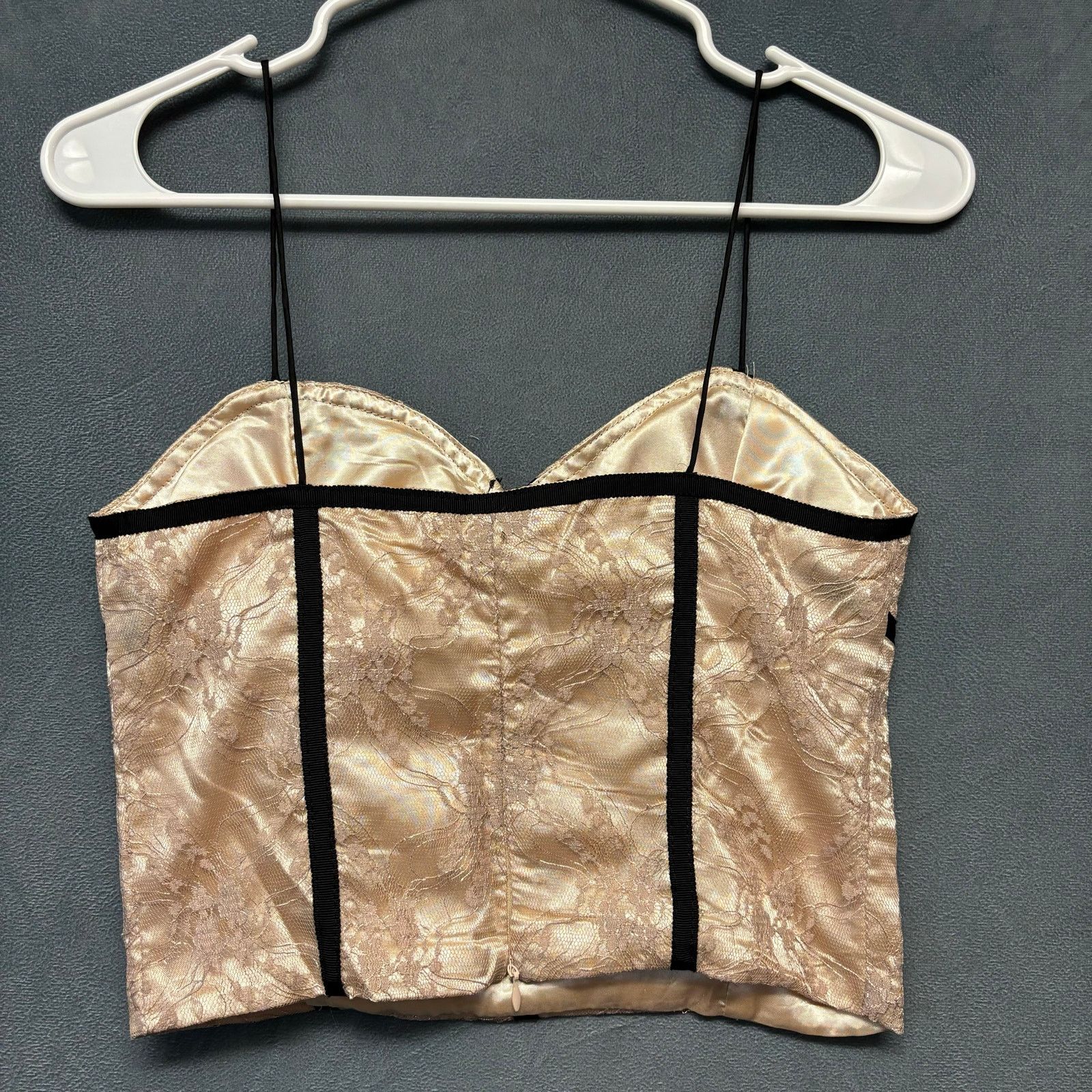 Other A+ Lace Corset Blouse Lingerie Layered Spaghetti Strap Size S / US 4 / IT 40 - 2 Thumbnail