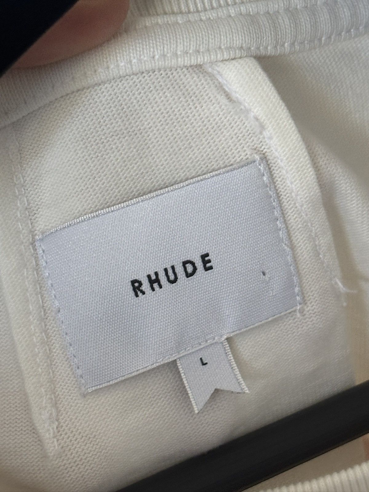 Rhude RHUDE RED REPEAT CHEVRON LOGO TEE Size US L / EU 52-54 / 3 - 9 Thumbnail