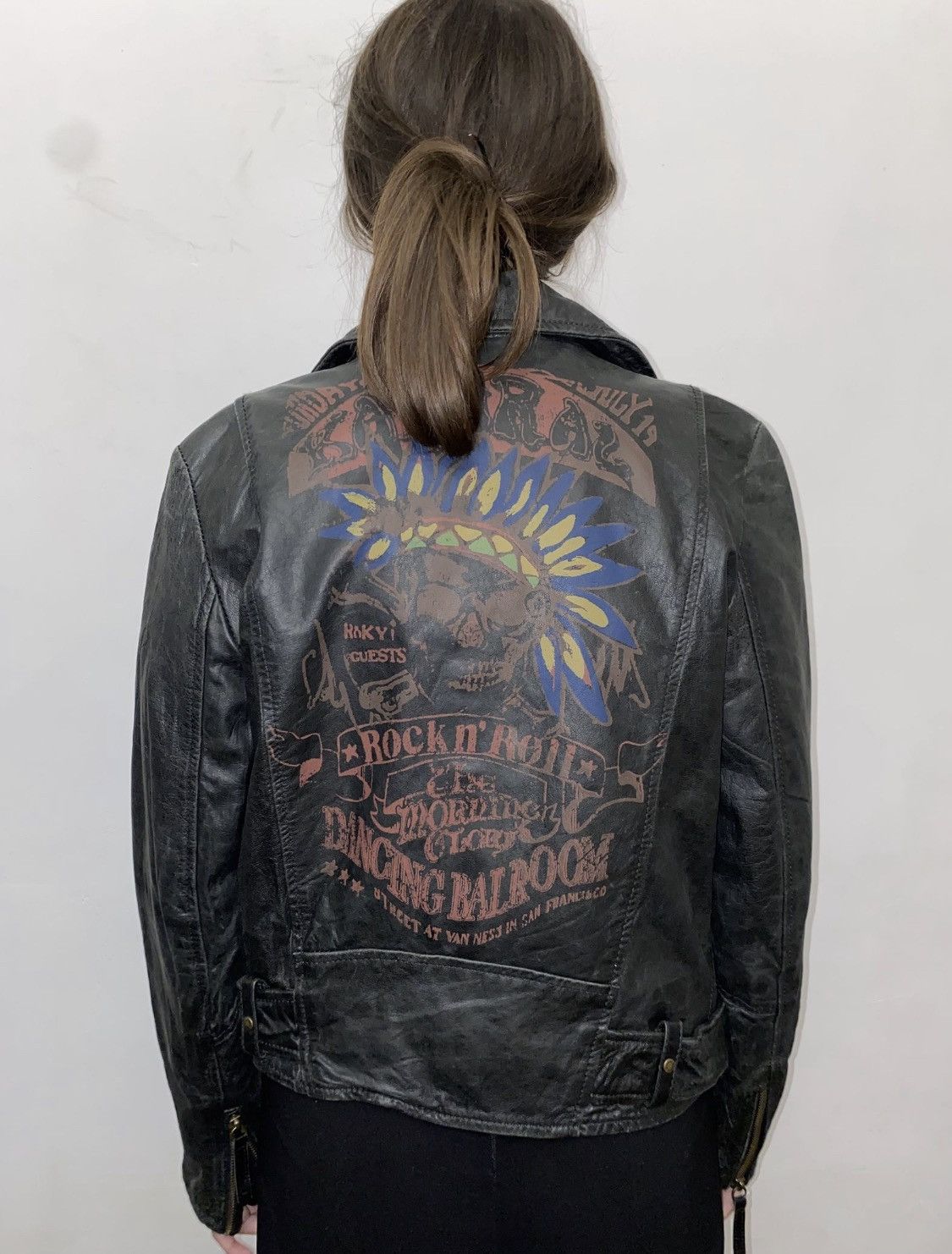 Vintage Vintage D pocket leather jacket punk grunge style Size S / US 4 / IT 40 - 2 Thumbnail