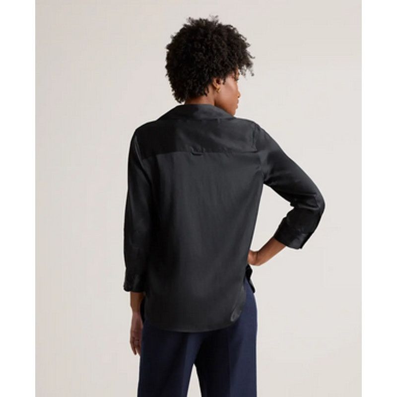 Quince Quince 100% Silk Three-Quarter Sleeve Shirt Medium NWT Size M / US 6-8 / IT 42-44 - 5 Thumbnail