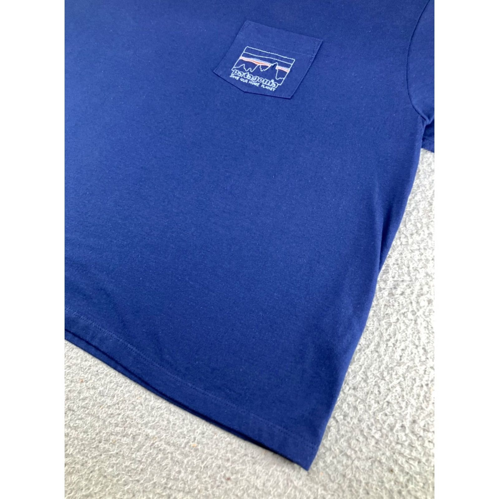 Patagonia Patagonia Shirt Mens XL Short Blue Organic Cotton Hiking Camping Pocket Tee Size US XL / EU 56 / 4 - 5 Thumbnail