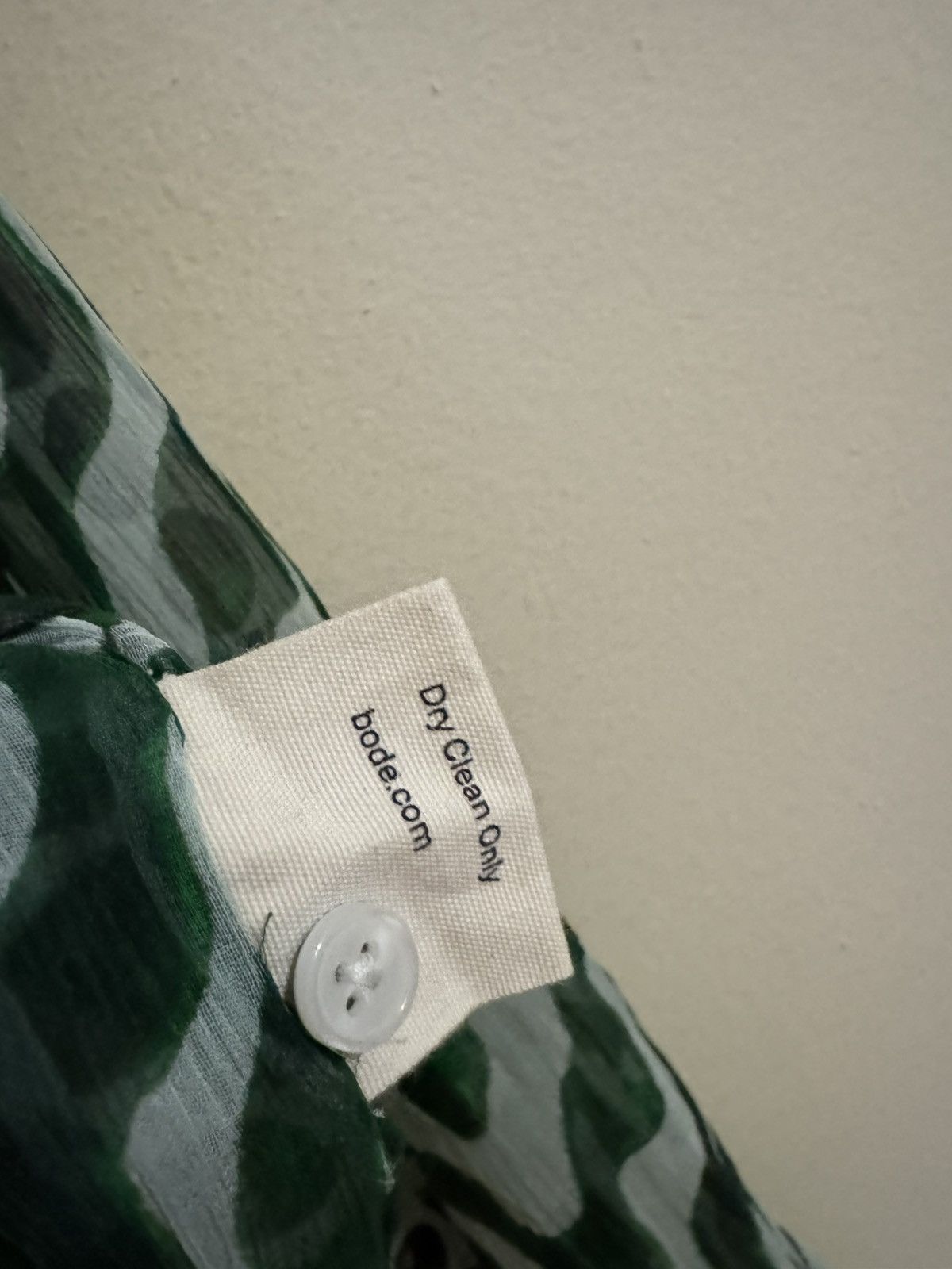 Bode Bode Serpentine Printed Silk Button Up Shirt Green Medium Size US M / EU 48-50 / 2 - 4 Thumbnail