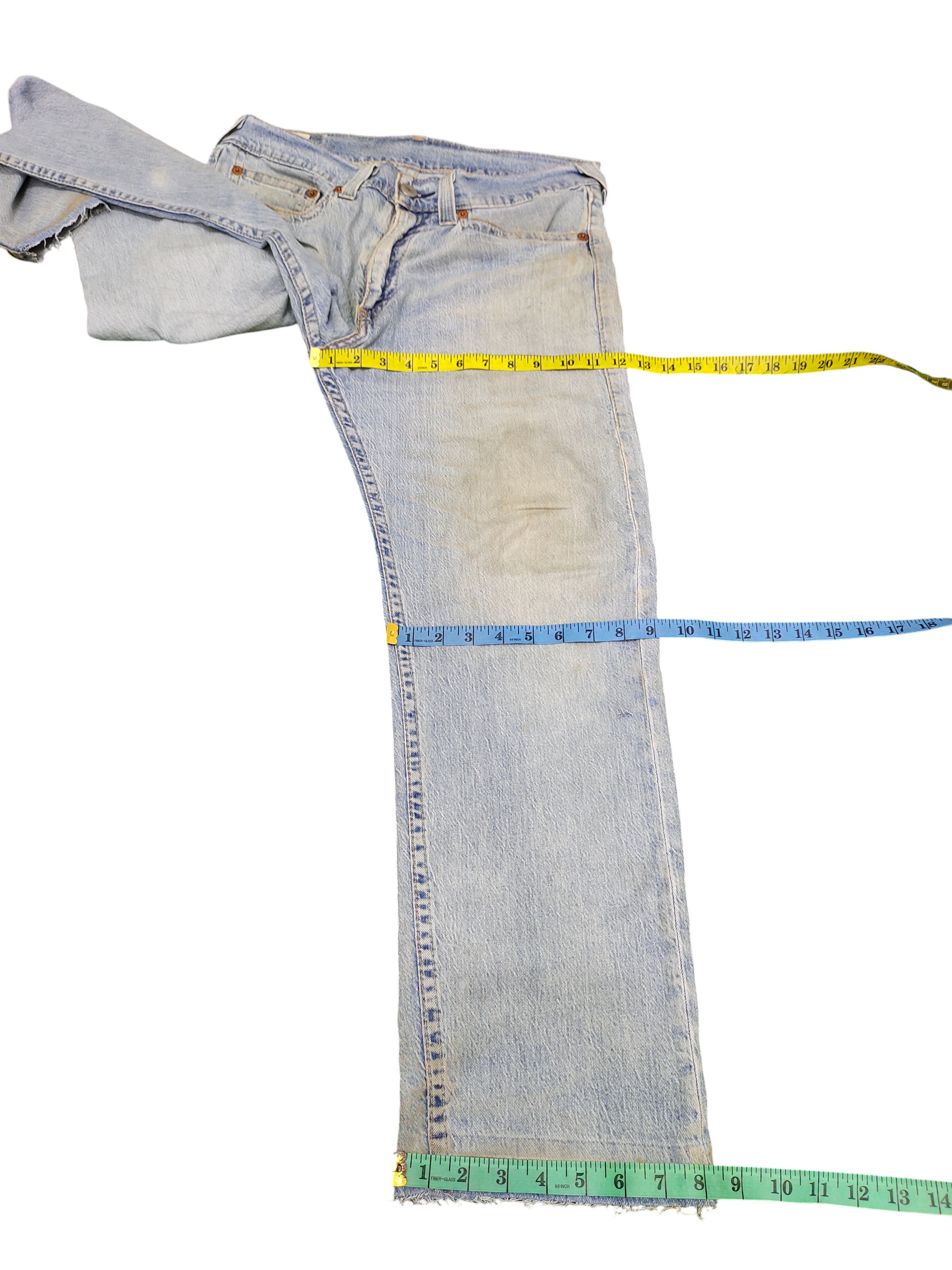 Comme des Garcons × Undercover Levis 505 Big E Distress Dirt Faded Denim Jeans Size US 34 / EU 50 - 20 Thumbnail