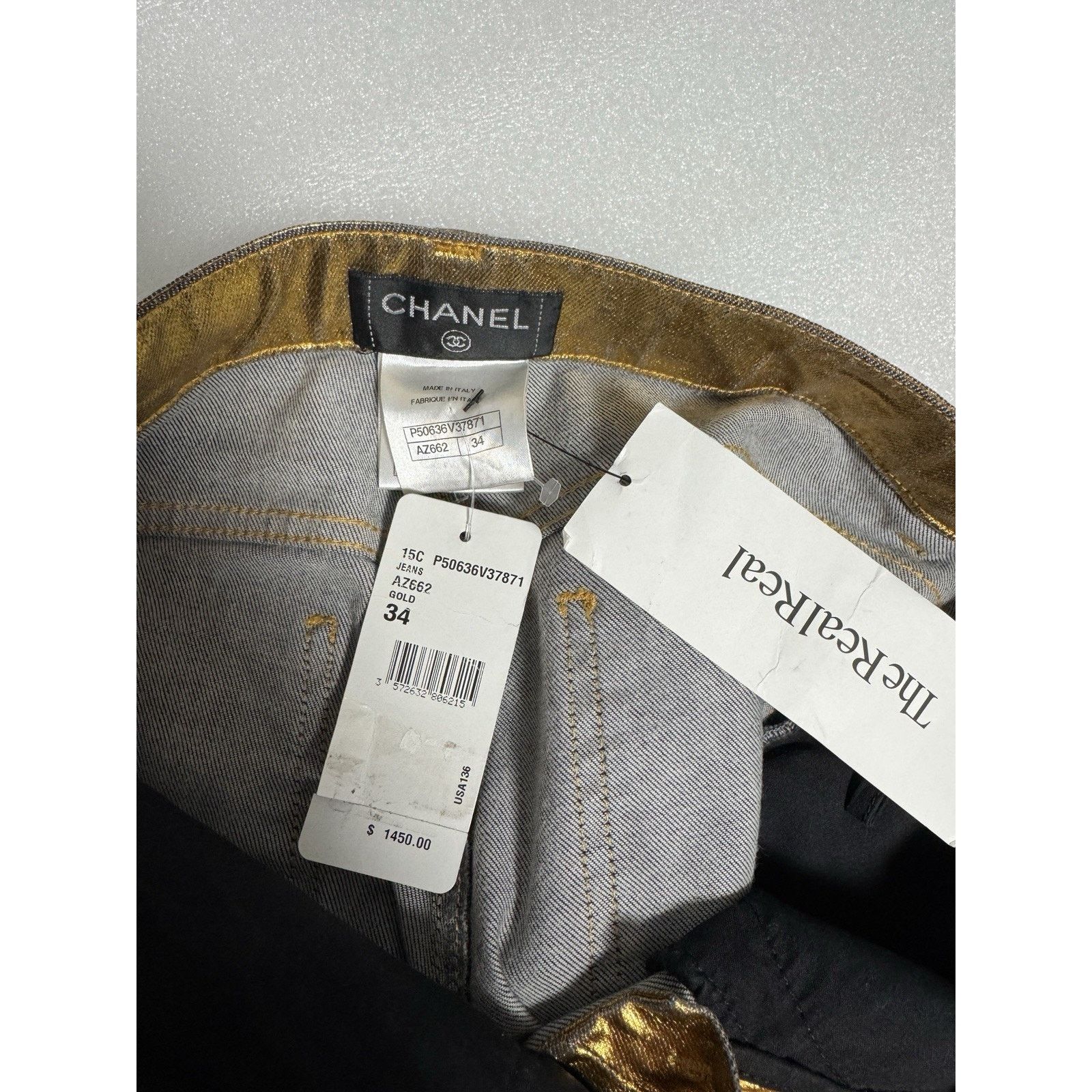 Chanel CHANEL NWT Gold Denim Djuns Size 34 $1450 Size 34" / US 12 / IT 48 - 11 Thumbnail