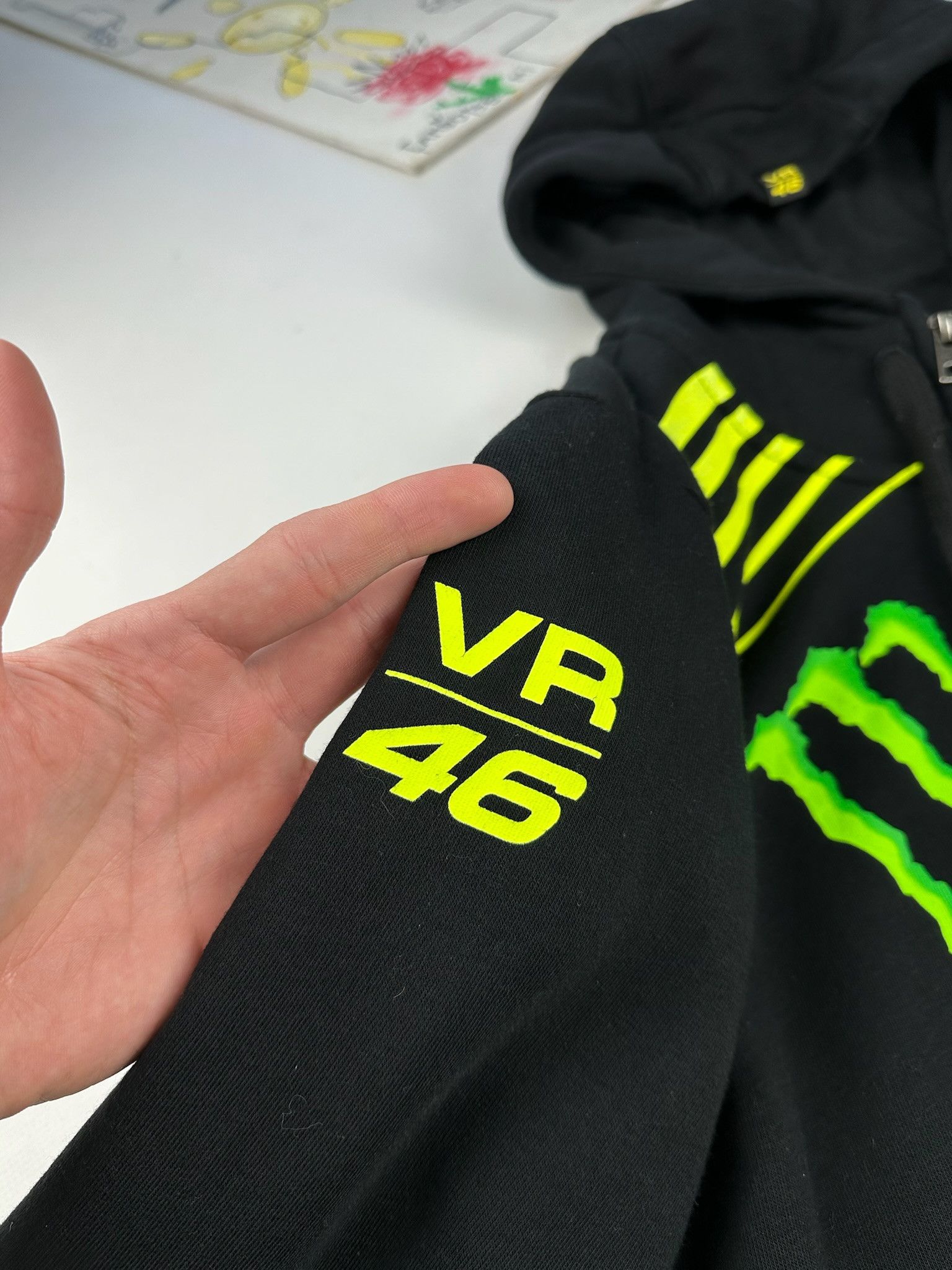 Vintage Vintage Monster Energy hoodie Racing 46 Sponsored Size US L / EU 52-54 / 3 - 6 Thumbnail