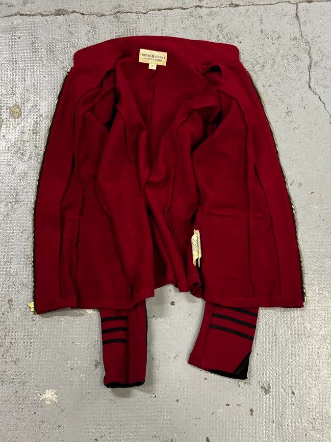 Polo Ralph Lauren Ralph Lauren Red & Black Buttoned Officer Zip-Up Jacket Size M / US 6-8 / IT 42-44 - 7 Thumbnail