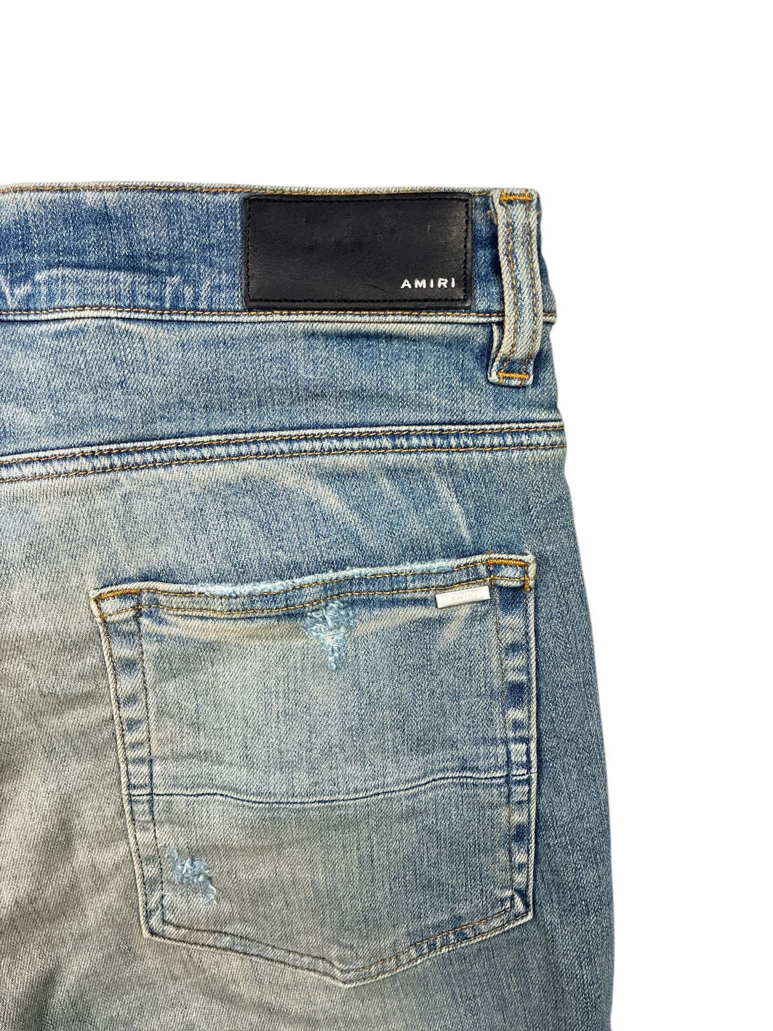 Amiri Amiri Shotgun Ripped Skinny Jeans Size US 32 / EU 48 - 6 Thumbnail