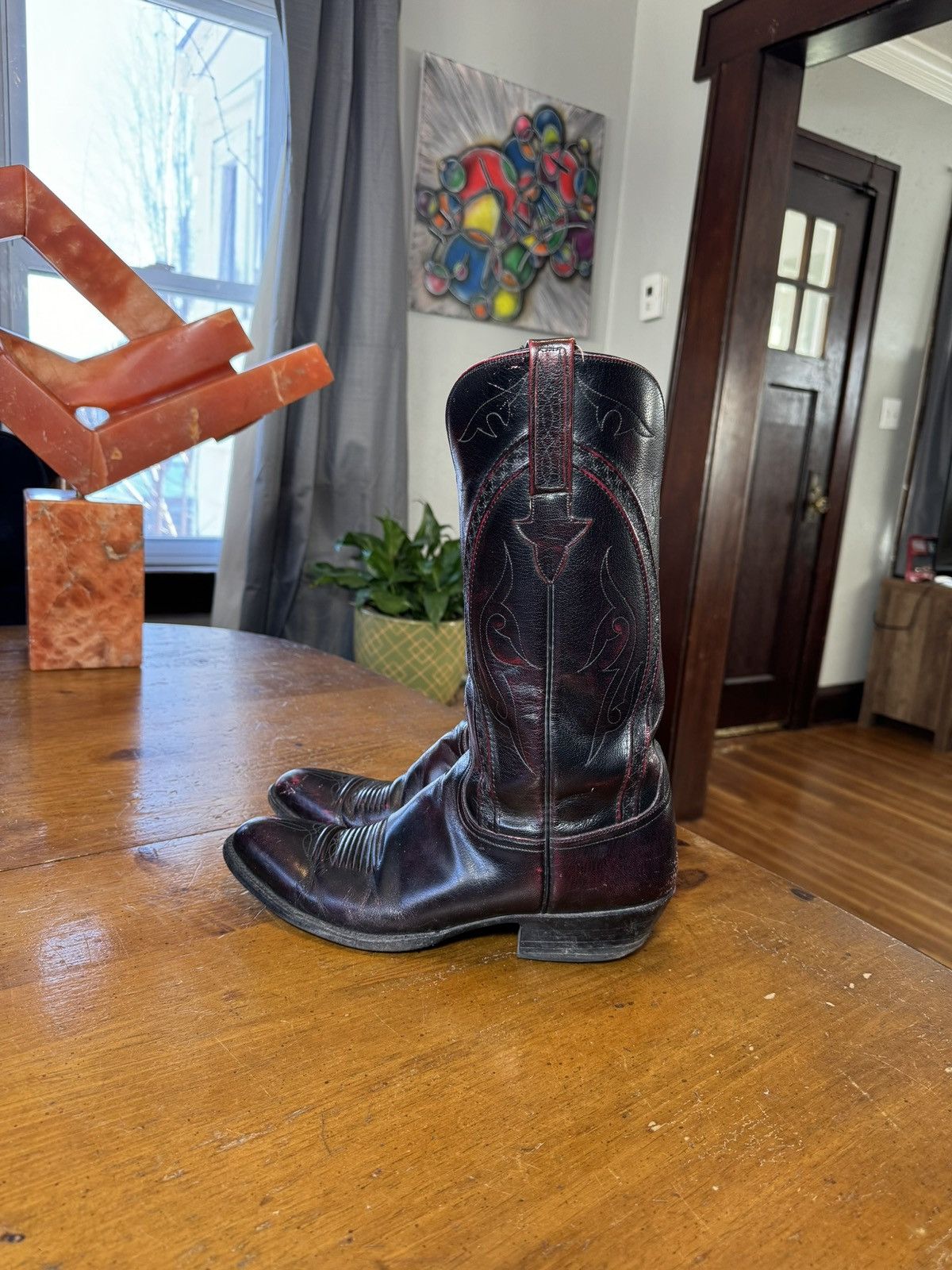 Lucchese × Rockability × Vintage Vintage Lucchese Boots Black 