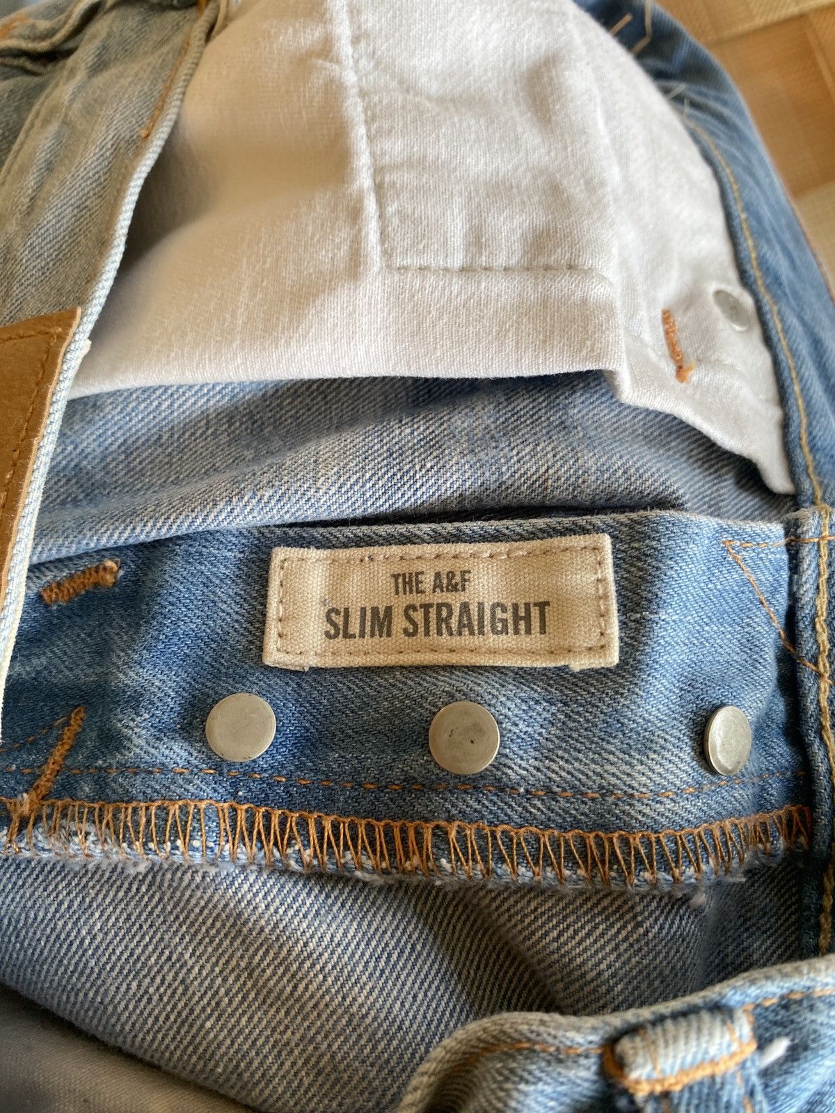 14th Addiction × Abercrombie & Fitch × PPFM Vintage ambercrombe &fitch straight cut denim Size US 32 / EU 48 - 14 Thumbnail