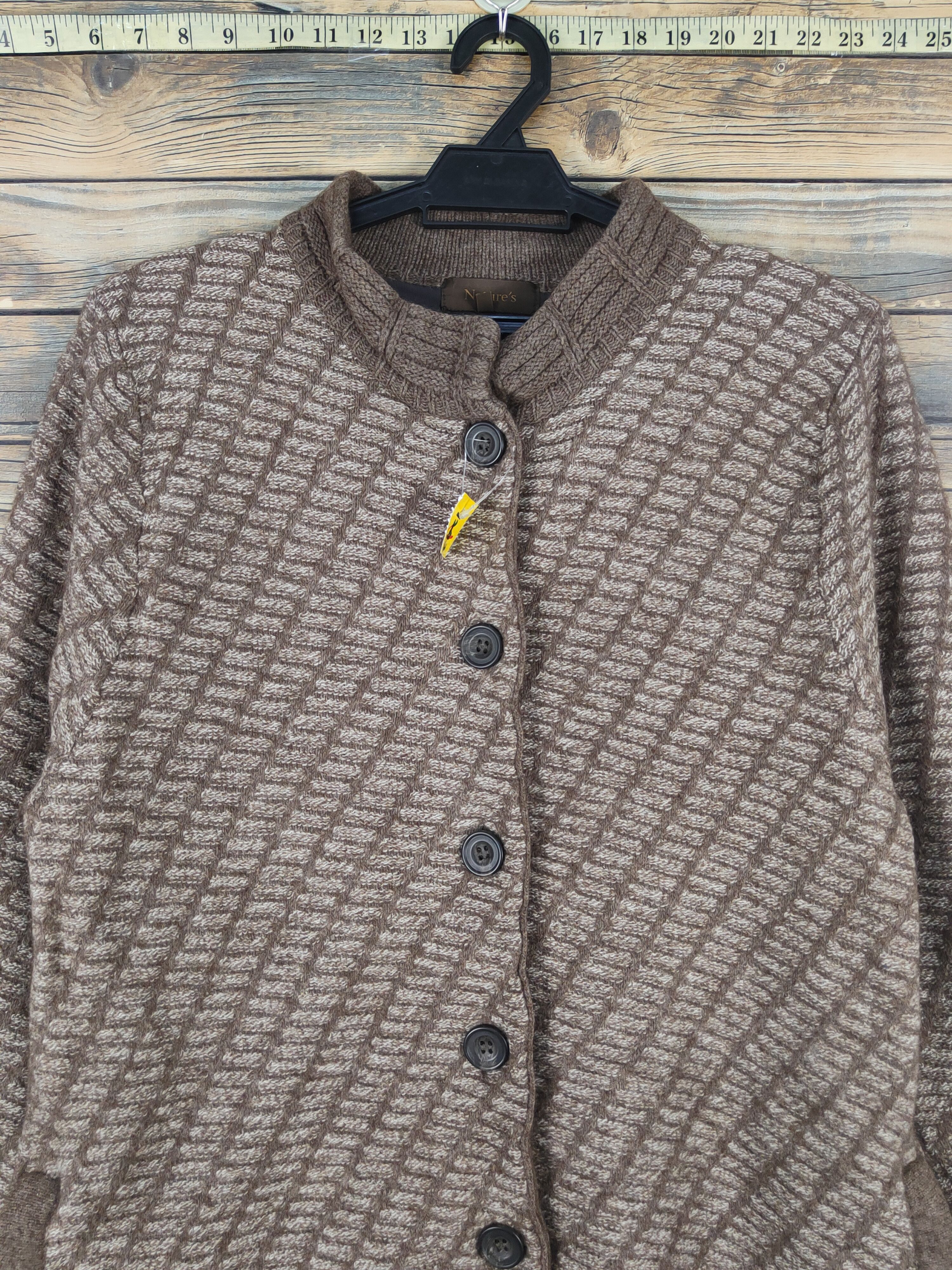 Homespun Knitwear × Japanese Brand Nature's Brown Knitwear Cardigan #W1276 Size US M / EU 48-50 / 2 - 2 Thumbnail