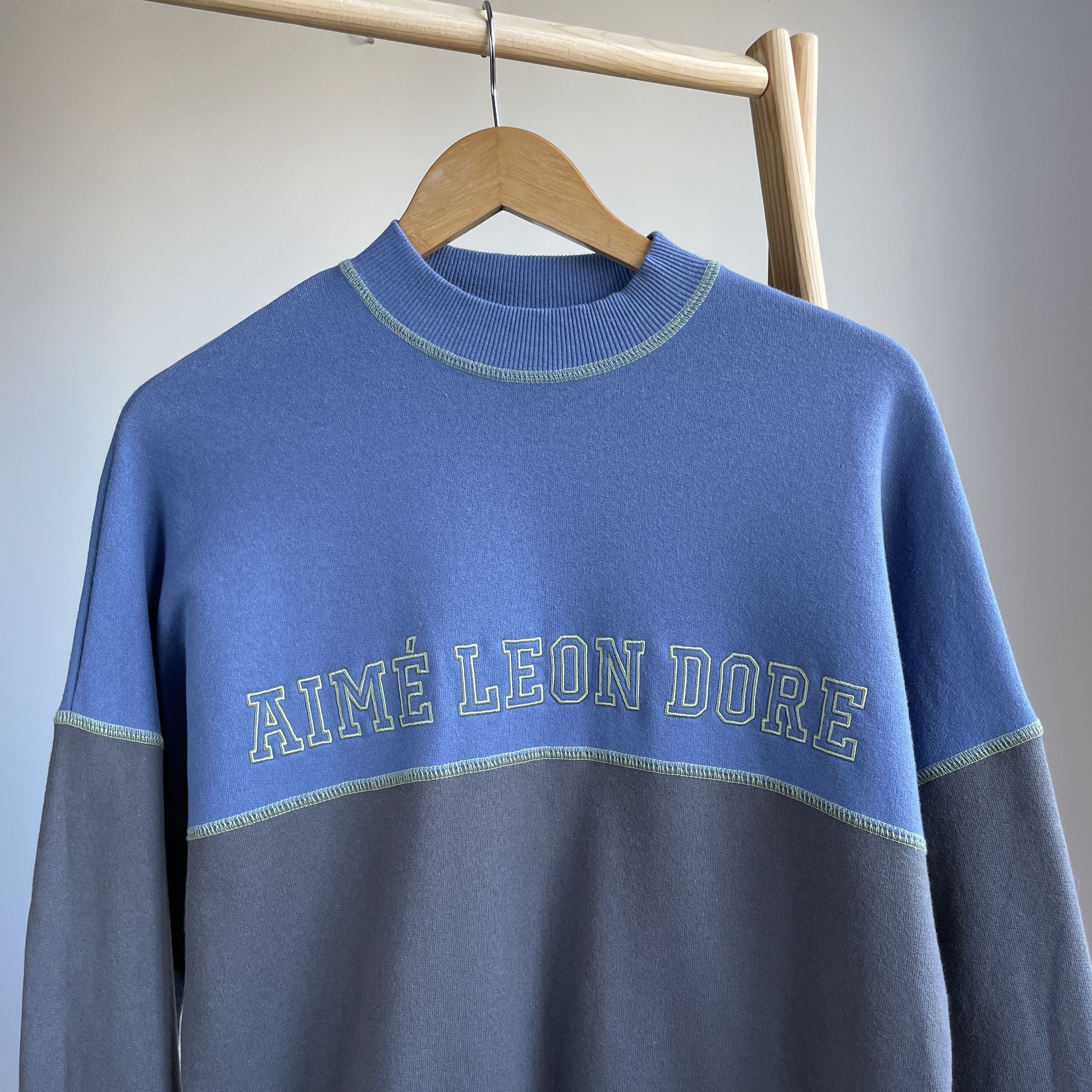 Aime Leon Dore Aime Leon Dore Cross Stitch Two Tone Crewneck Sweatshirt Size US S / EU 44-46 / 1 - 3 Thumbnail