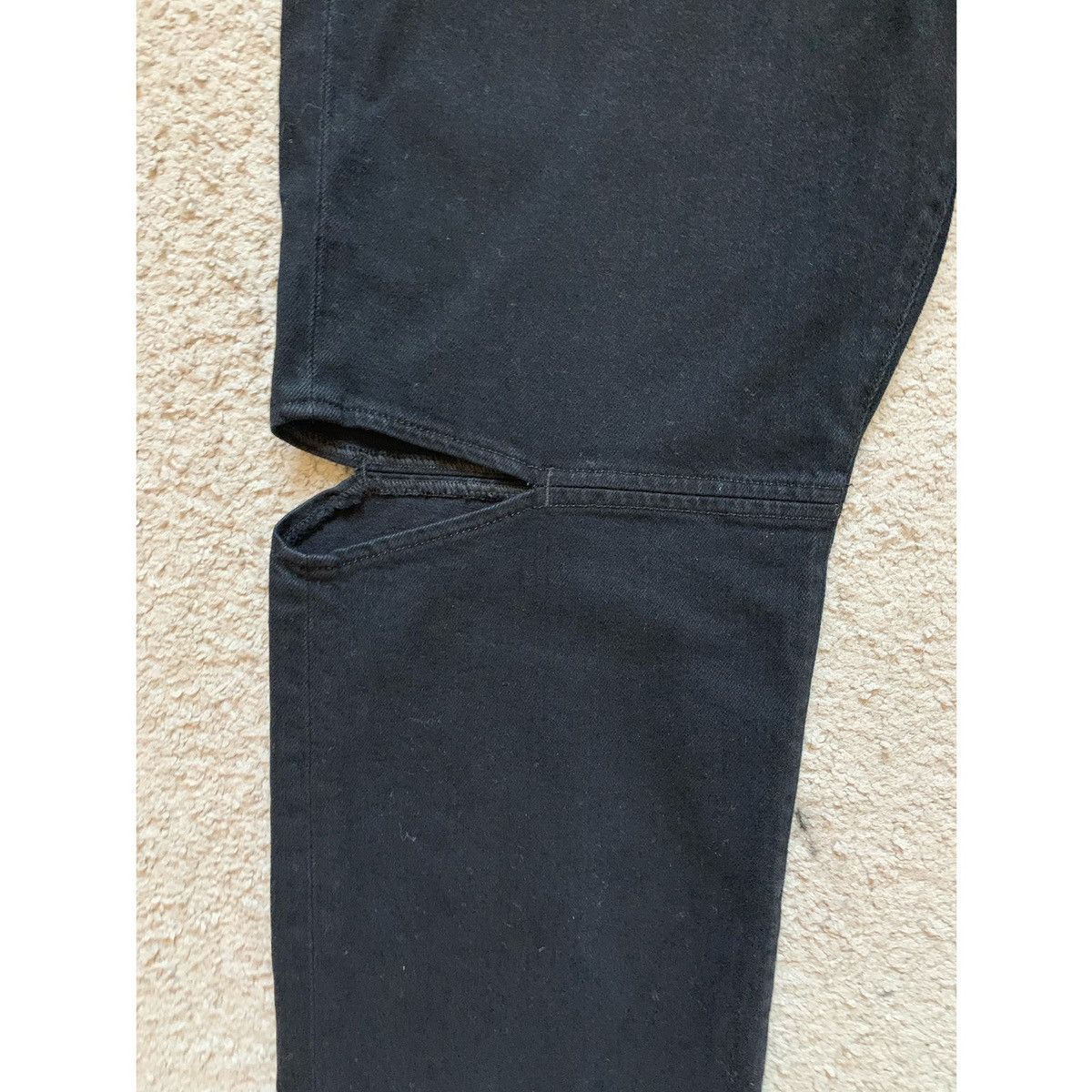 Helmut Lang HELMUT LANG BLACK CUT OUT STRAIGHT JEANS Size US 31 - 4 Thumbnail