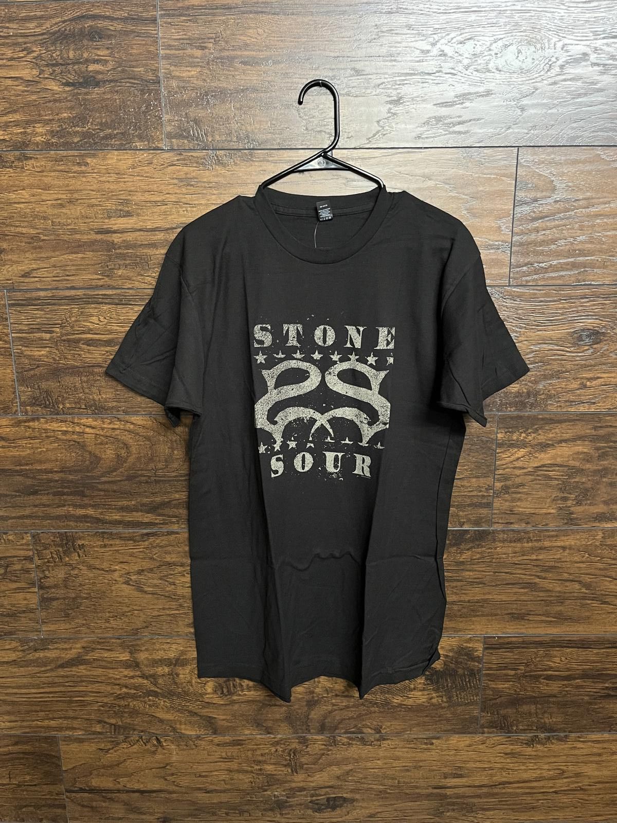 Tultex Stone Sour T-shirt Distressed Backward SS Logo Tee - L Size US L / EU 52-54 / 3 - 1 Thumbnail
