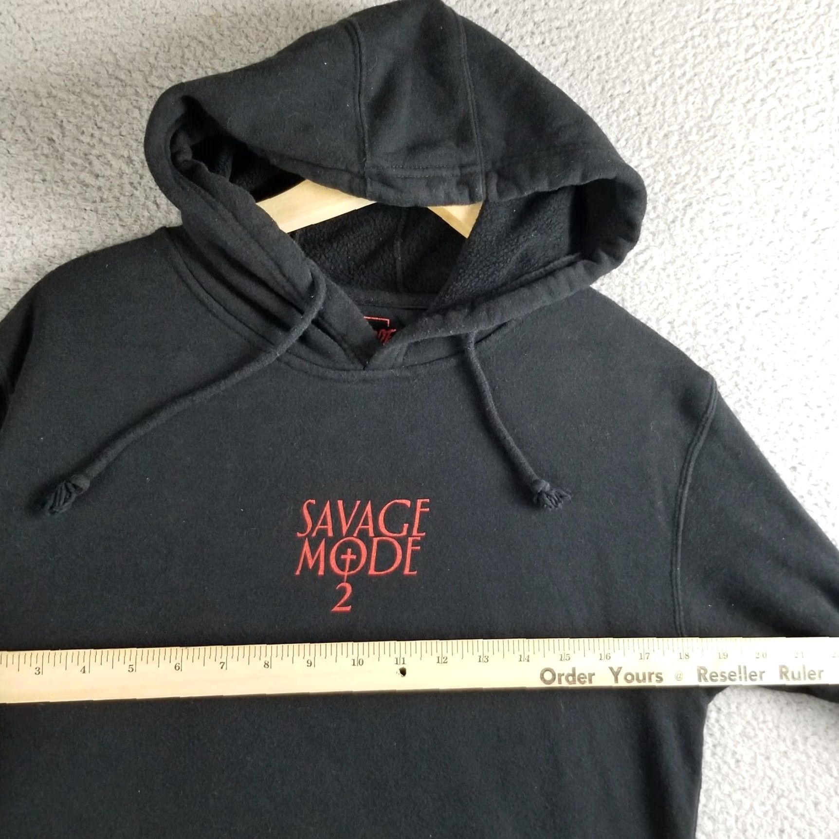 Etro VINTAGE 21 Savage Metro Boomin Hoodie Men Small Graphic Print Hip Hop Pullover Sz S Black Size US S / EU 44-46 / 1 - 6 Thumbnail