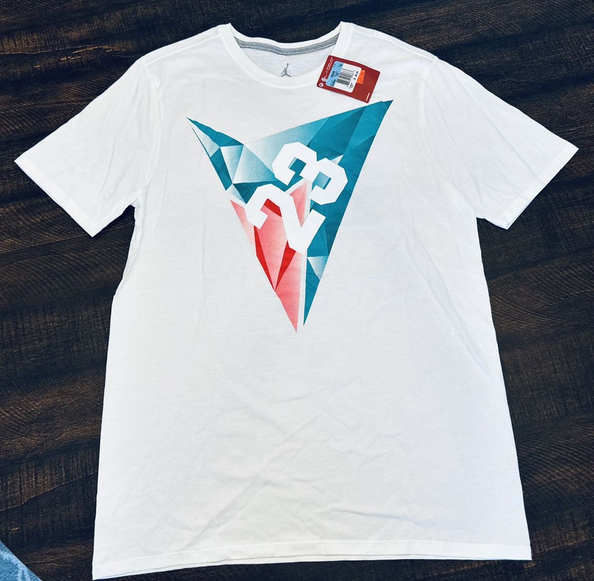 Nike Nike Men's AJ VII of Diamonds Tee White/Retro-Size Medium Size US M / EU 48-50 / 2 - 1 Thumbnail