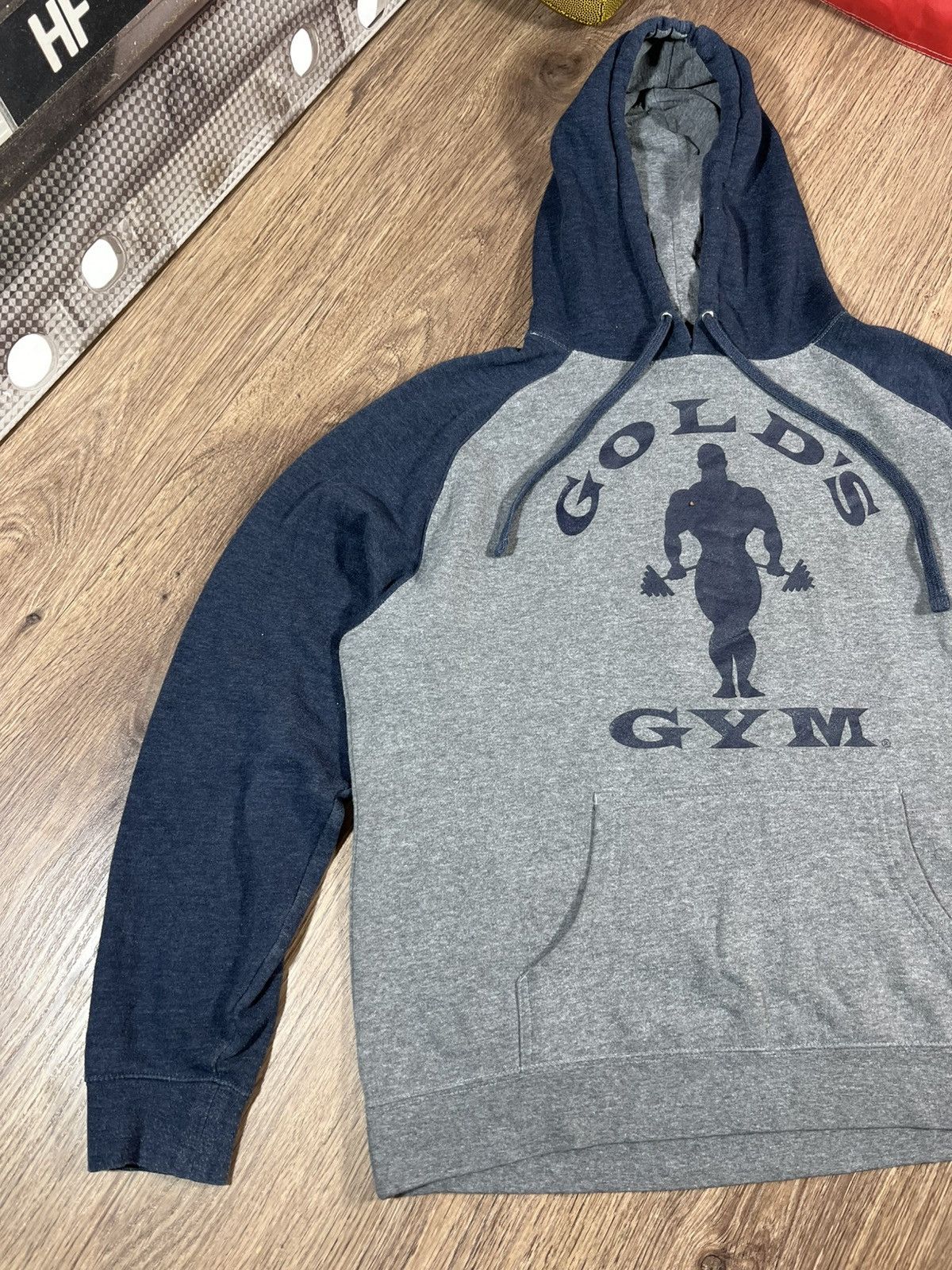 Vintage Vintage Gold’s Gym Hoodie Big Logo Size US L / EU 52-54 / 3 - 2 Thumbnail