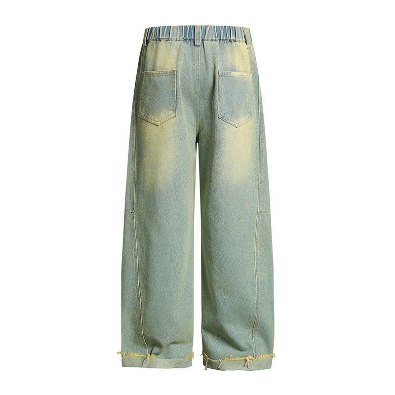 Vintage Graffiti puppy distressed washed frayed jeans Size US 32 / EU 48 - 2 Thumbnail