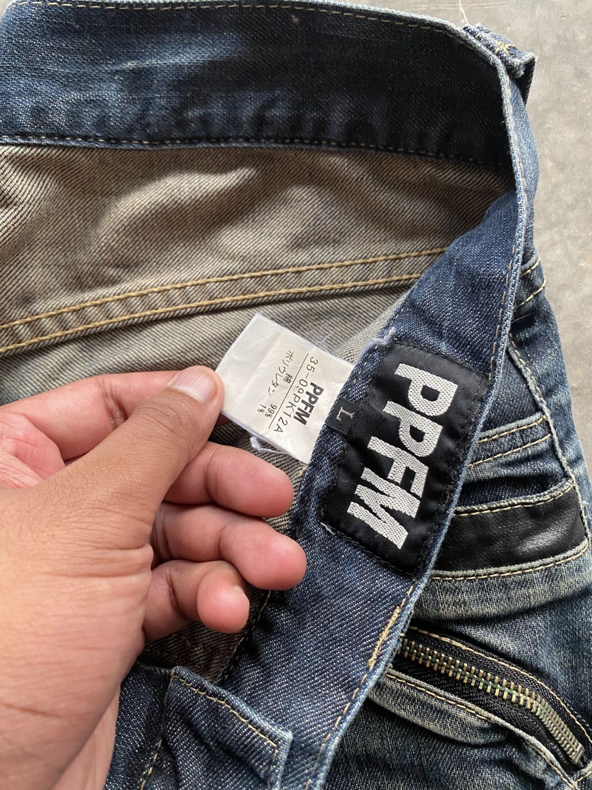 PPFM Vintage PPFM J Curve cut denim Size US 34 / EU 50 - 8 Thumbnail