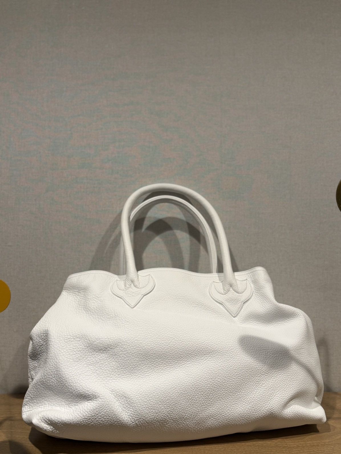 Chrome Hearts 🔥Chrome Hearts Fleur Leather Patches White Tote Bag🔥 Size ONE SIZE - 2 Thumbnail