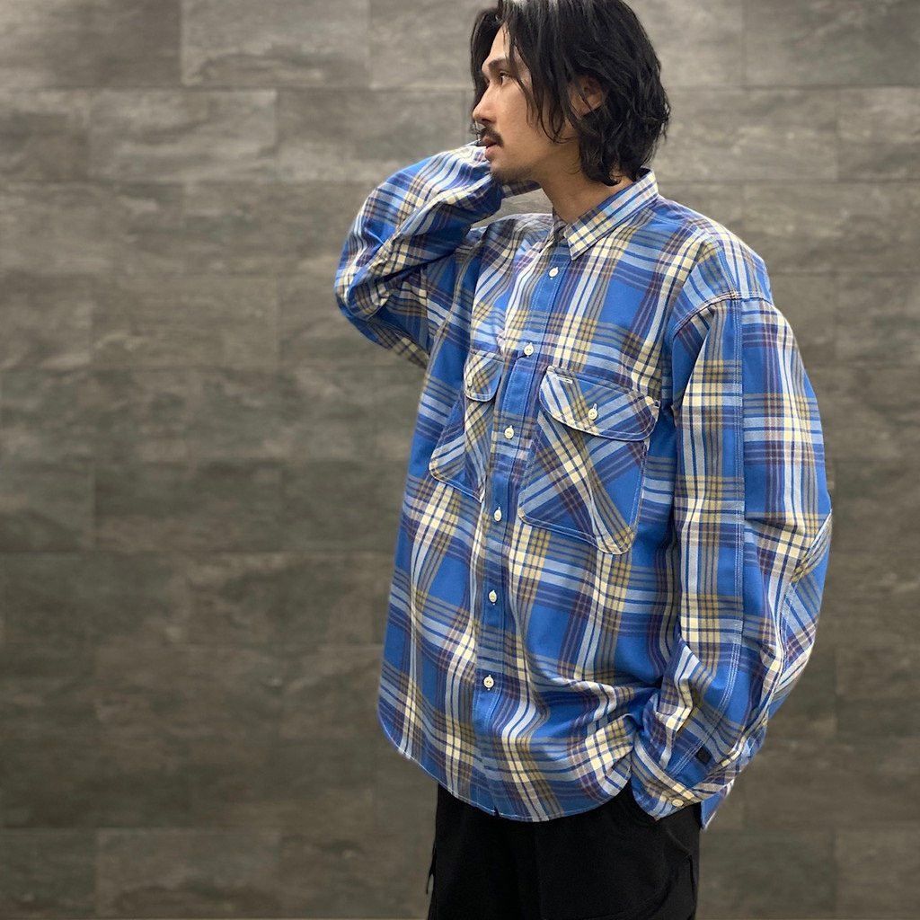 DAIWA PIER39 Daiwa Pier39 Tech Elbow Patch Work Shirt- Flannel Size US L / EU 52-54 / 3 - 14 Thumbnail