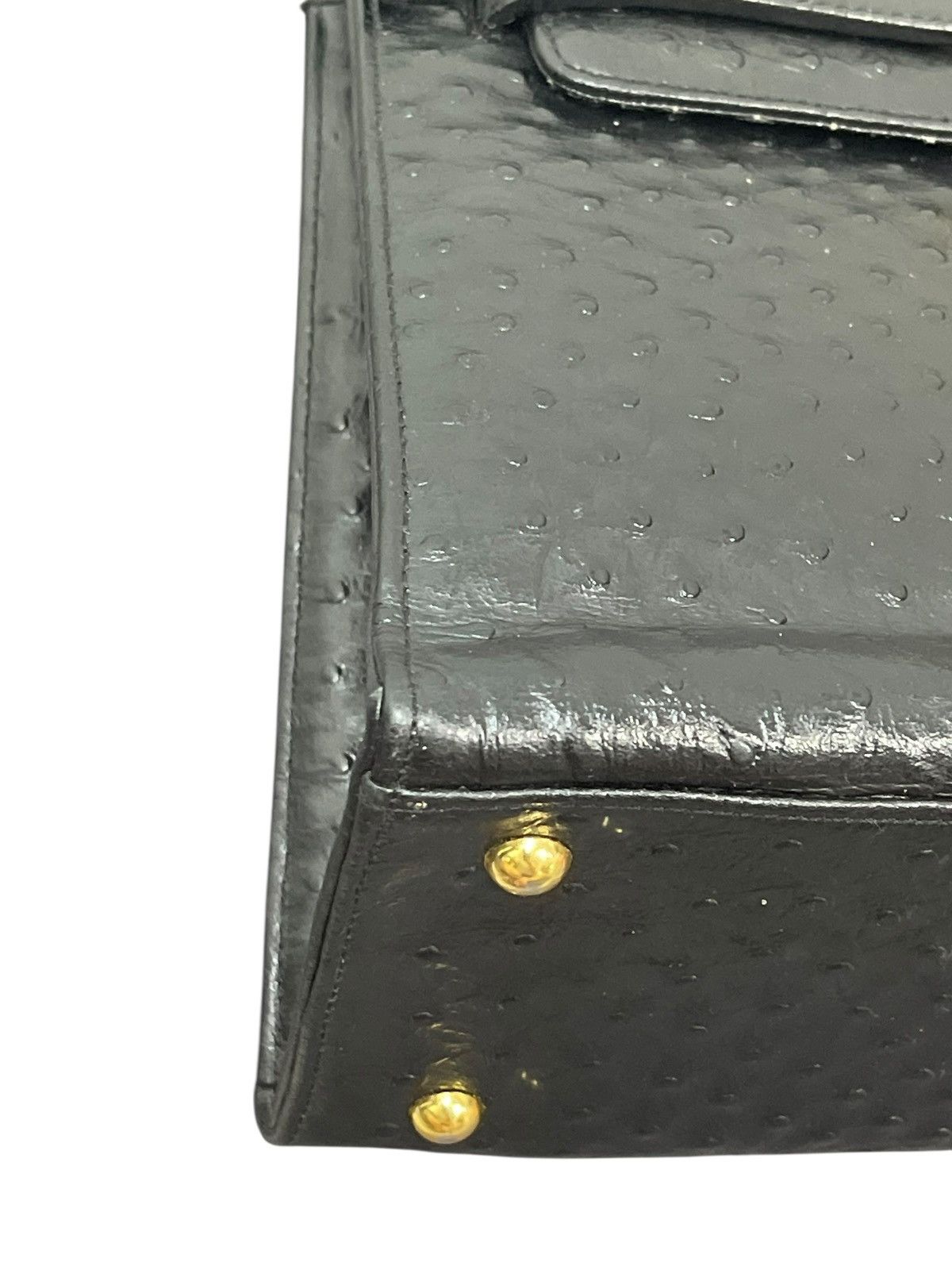 If Six Was Nine Kelly Bag Vtg Des Rossa Ostritch Leather Hermes margiela Size ONE SIZE - 6 Thumbnail