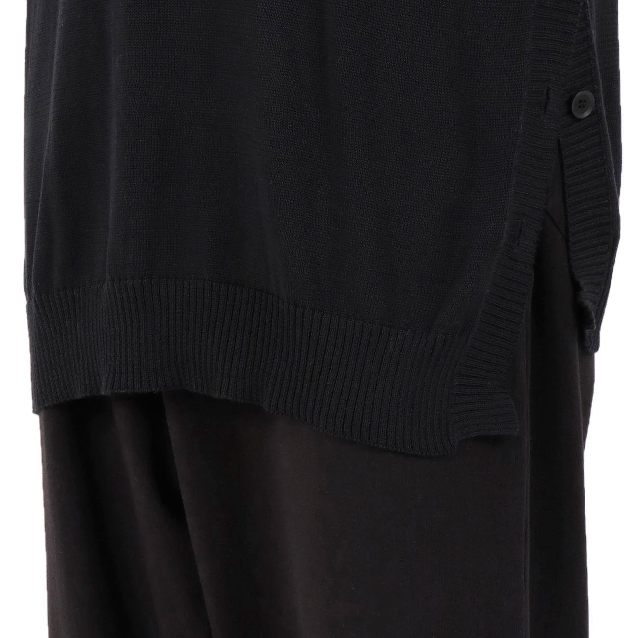 Yohji Yamamoto Yohji Yamamoto Pour Homme - 12G PLAIN STITCH V NECK VEST Size US L / EU 52-54 / 3 - 4 Thumbnail