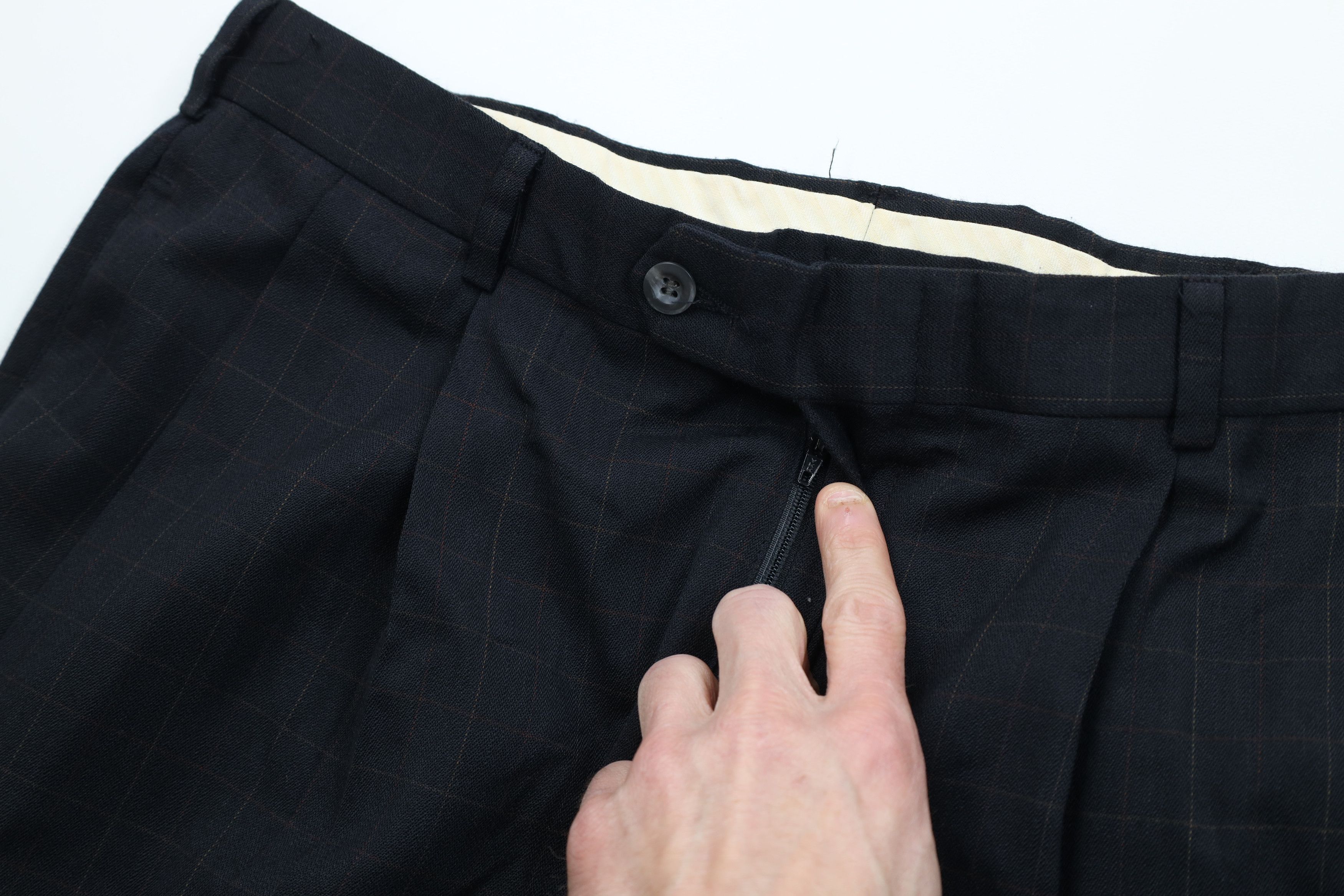 Vintage Vintage 90s Streetwear Wool Blend Wide Leg Chino Pants Size US 34 / EU 50 - 6 Thumbnail