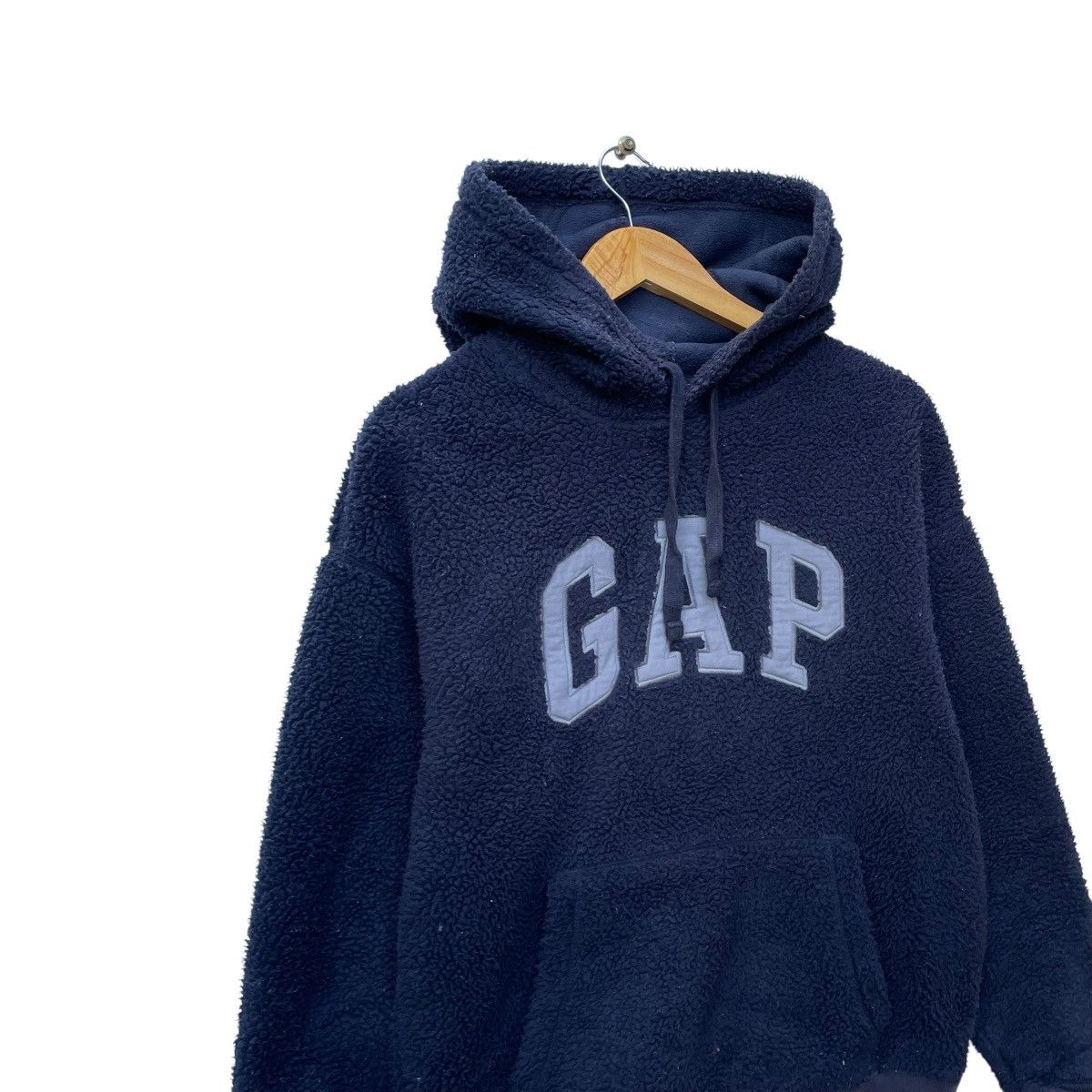 Gap × Vintage 💥Vintage Gap Spellout Hooded Pullover Jacket Size US XS / EU 42 / 0 - 8 Thumbnail