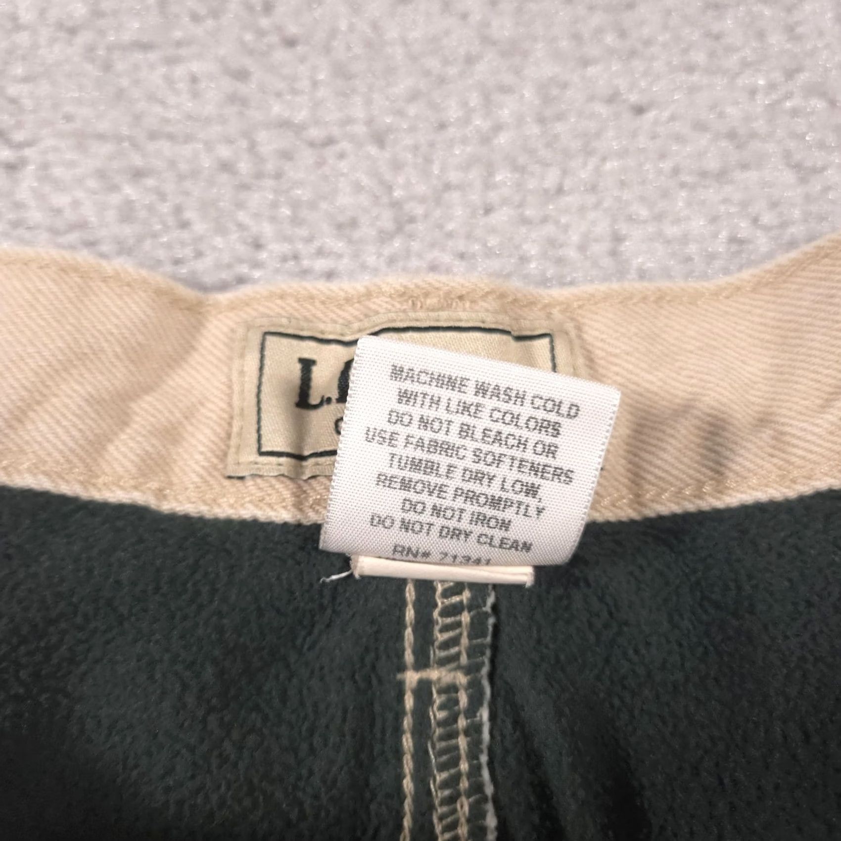 Vintage L.L.Bean Jeans Mens 38x32 Tan Classic Fit Fleece Lined Workwear Winter Warm Jeans Size US 38 / EU 54 - 5 Thumbnail