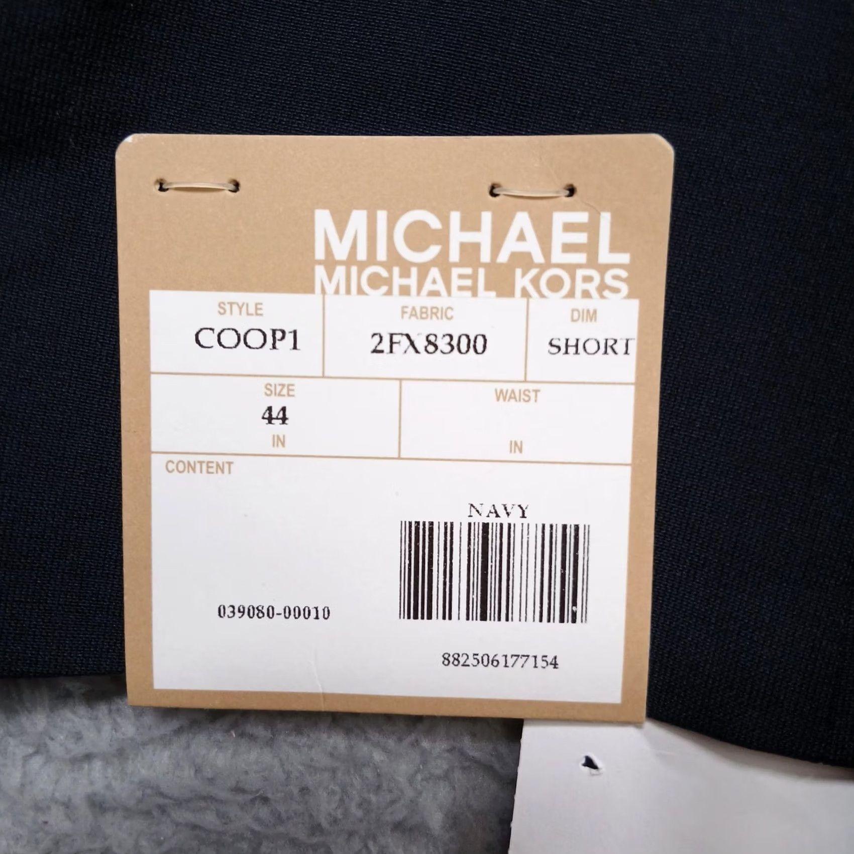 Michael Kors Michael Kors Sport Coat Mens 44 Short Navy Wool Blend Stretch Two-Button Notch Lapel Suit Jacket Coat Shirt Blazer Size US 44 / EU 60 - 4 Thumbnail