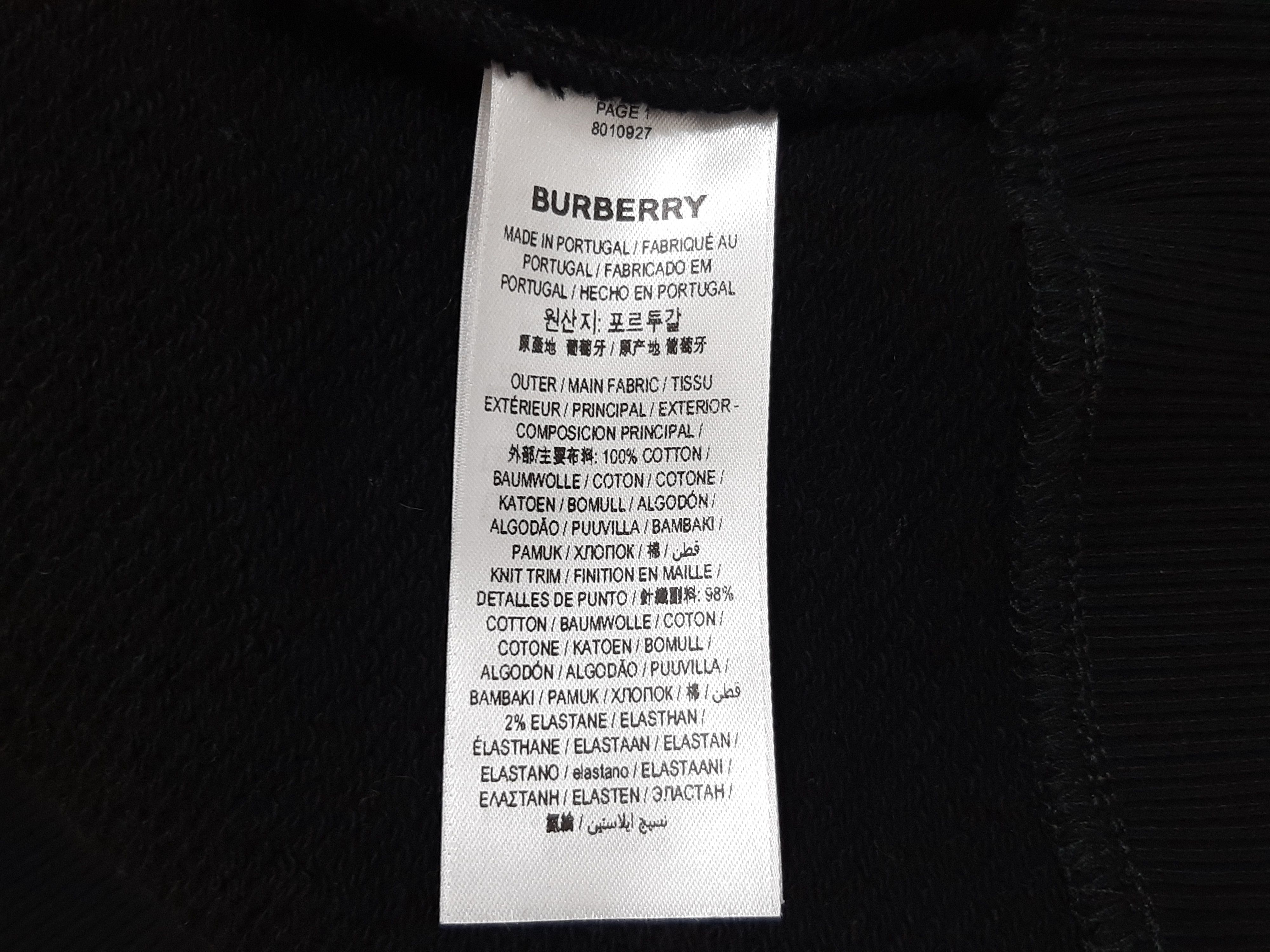 Burberry Burberry Kingdom Print Sweatshirt Crew Black XS Women's Size XS / US 0-2 / IT 36-38 - 11 Thumbnail